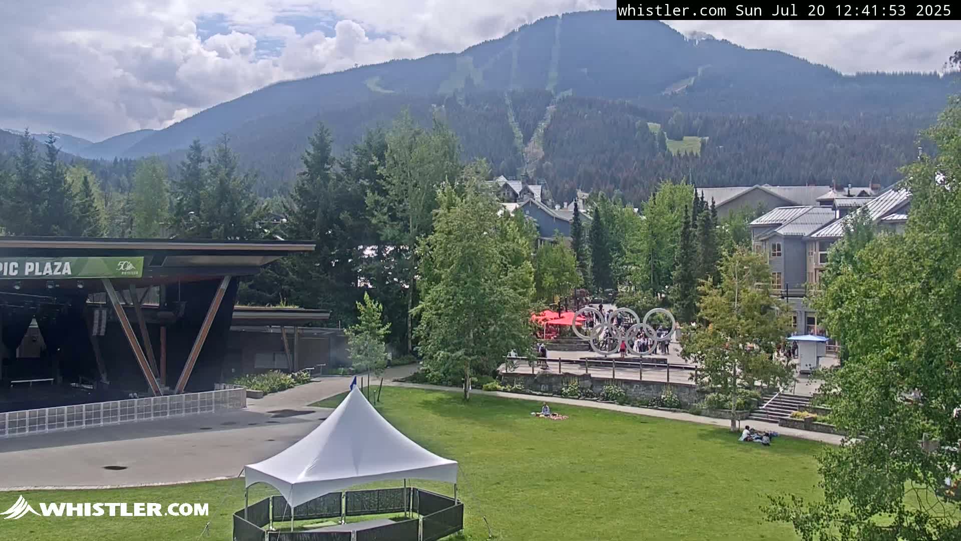 Whistler Downtown &  Olympic Plaza Live Cam - Whistler,  Squamish-Lillooet, Sea to Sky Country, Bristish Columbia, Canada