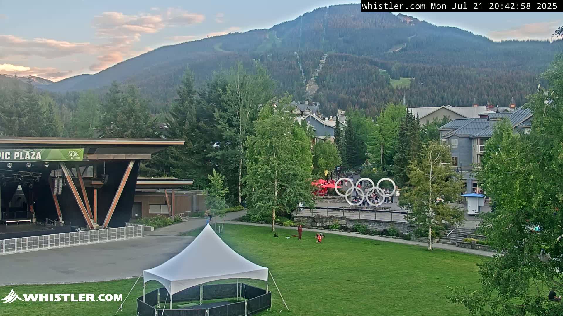Whistler Downtown &  Olympic Plaza Live Cam - Whistler,  Squamish-Lillooet, Sea to Sky Country, Bristish Columbia, Canada