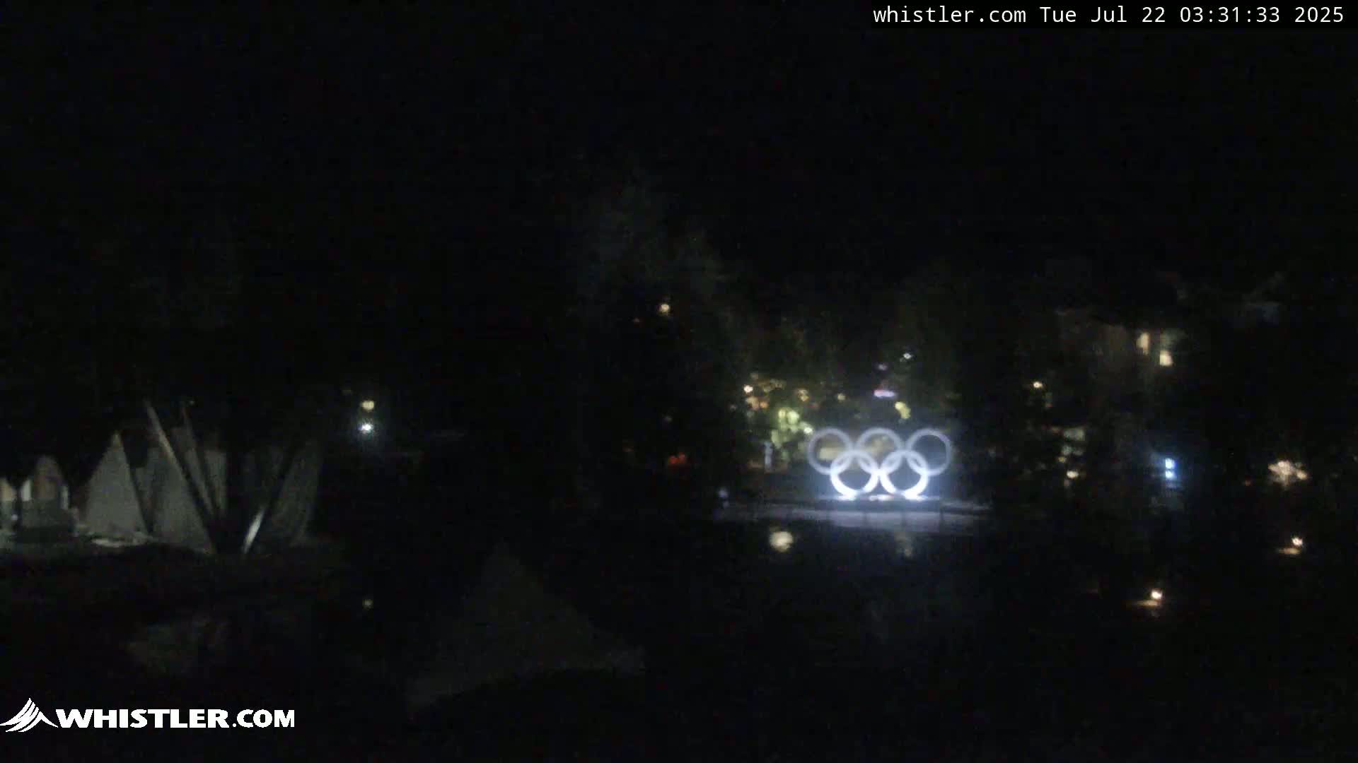 Whistler Downtown &  Olympic Plaza Live Cam - Whistler,  Squamish-Lillooet, Sea to Sky Country, Bristish Columbia, Canada