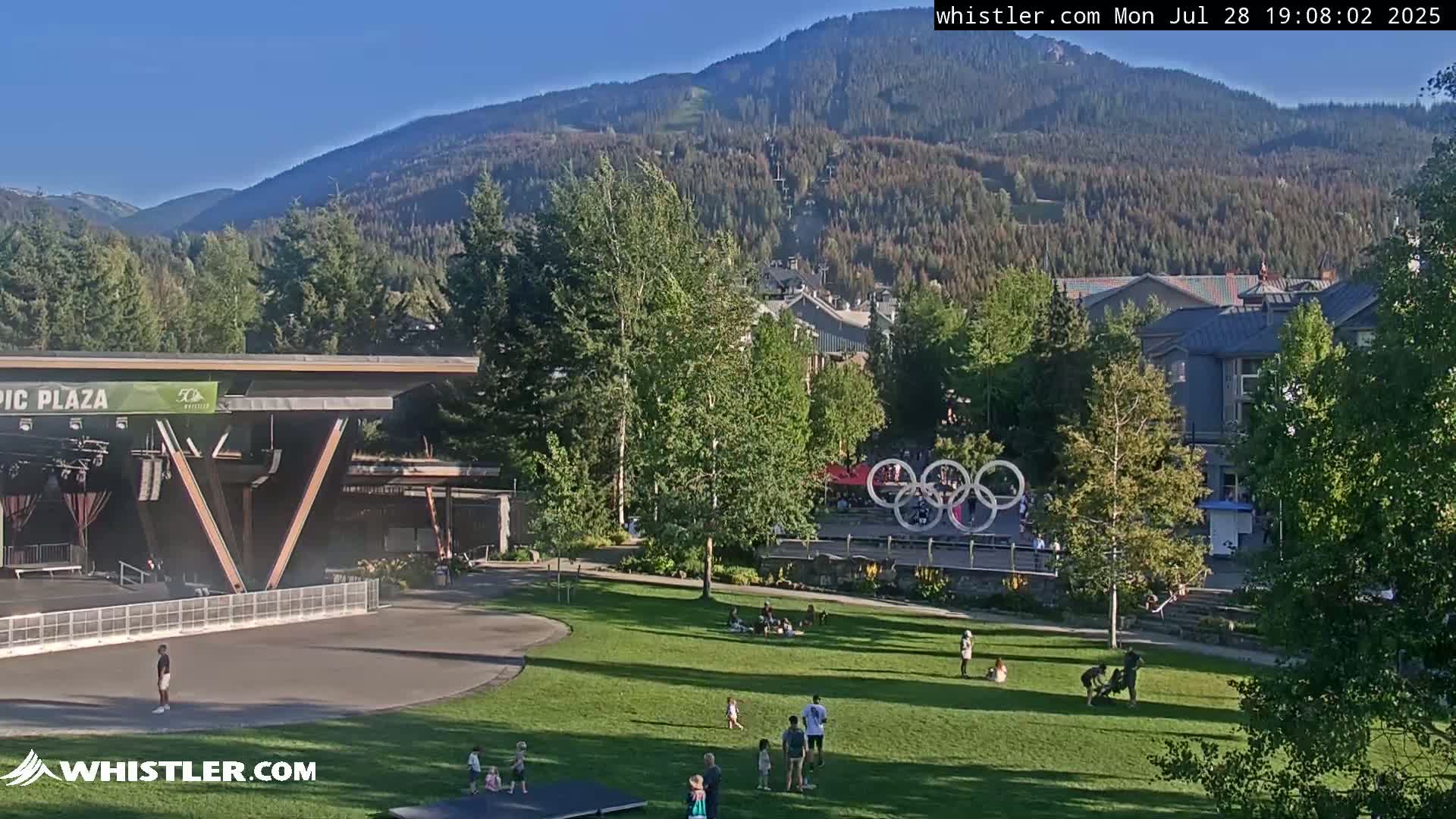 Whistler Downtown &  Olympic Plaza Live Cam - Whistler,  Squamish-Lillooet, Sea to Sky Country, Bristish Columbia, Canada