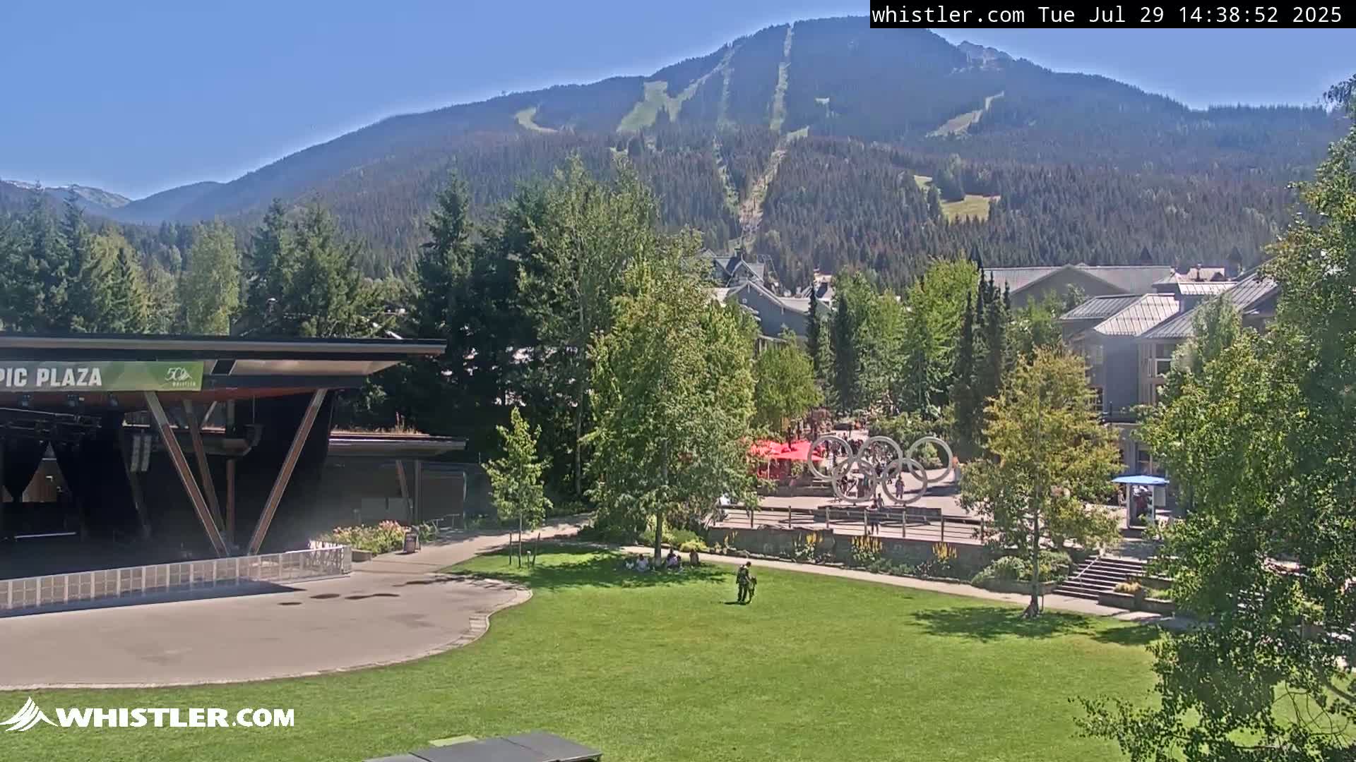 Whistler Downtown &  Olympic Plaza Live Cam - Whistler,  Squamish-Lillooet, Sea to Sky Country, Bristish Columbia, Canada