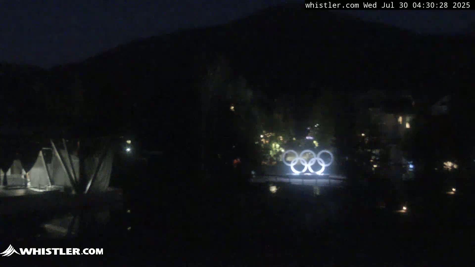 Whistler Downtown &  Olympic Plaza Live Cam - Whistler,  Squamish-Lillooet, Sea to Sky Country, Bristish Columbia, Canada
