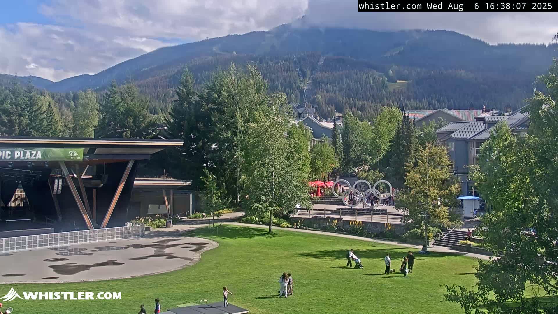 Whistler Downtown &  Olympic Plaza Live Cam - Whistler,  Squamish-Lillooet, Sea to Sky Country, Bristish Columbia, Canada