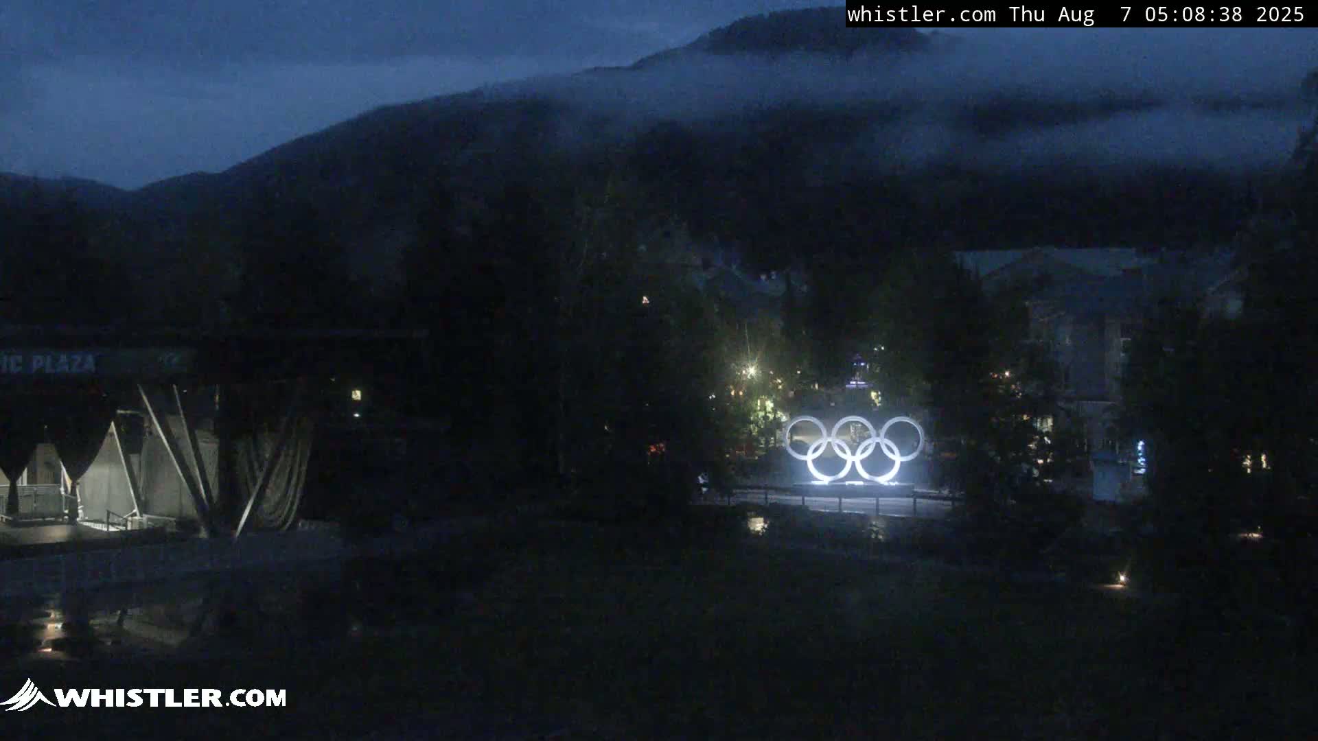 Whistler Downtown &  Olympic Plaza Live Cam - Whistler,  Squamish-Lillooet, Sea to Sky Country, Bristish Columbia, Canada