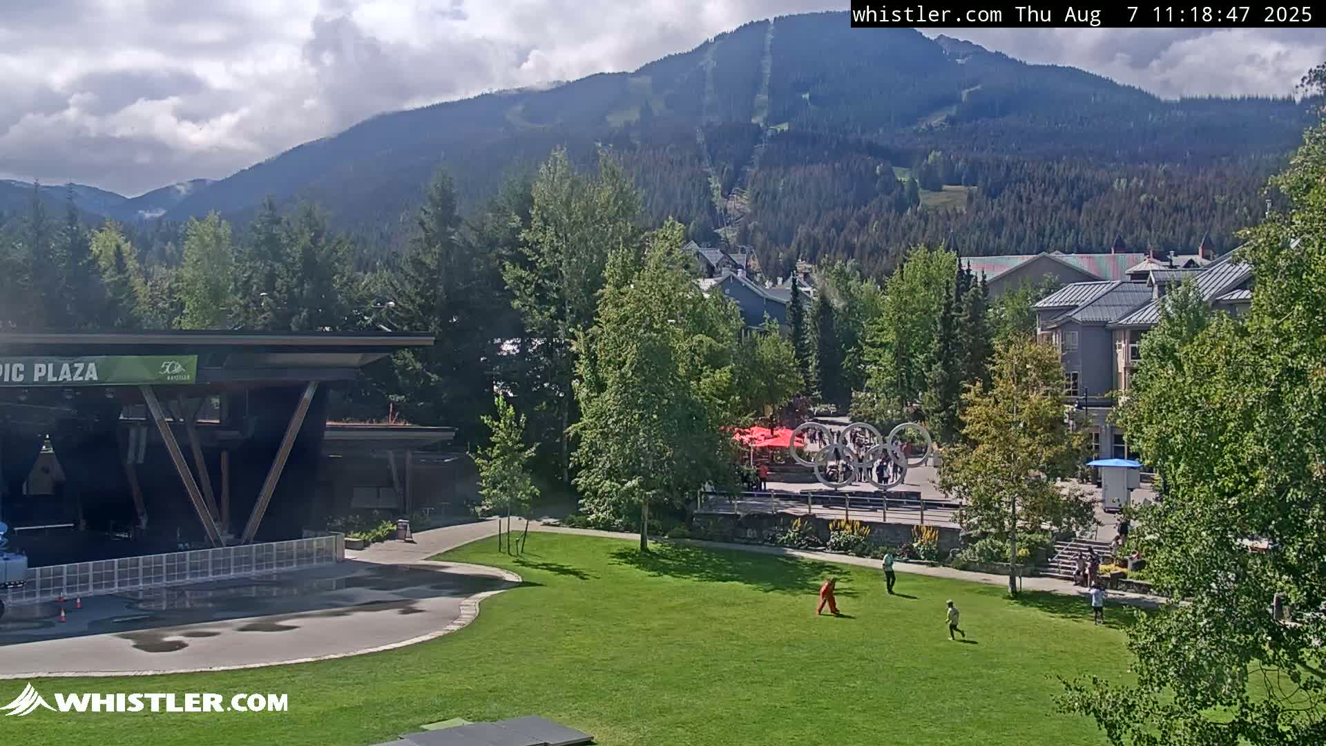 Whistler Downtown &  Olympic Plaza Live Cam - Whistler,  Squamish-Lillooet, Sea to Sky Country, Bristish Columbia, Canada
