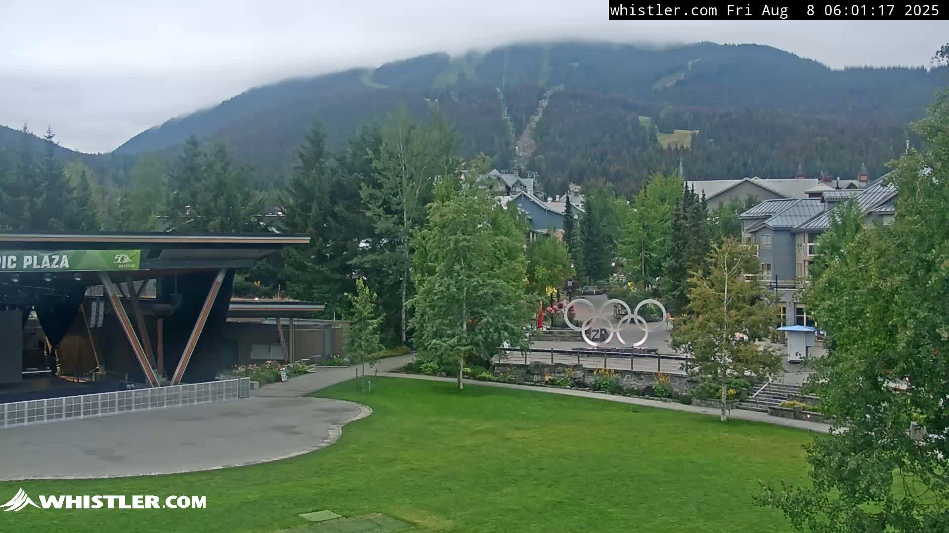 Whistler Downtown &  Olympic Plaza Live Cam - Whistler,  Squamish-Lillooet, Sea to Sky Country, Bristish Columbia, Canada