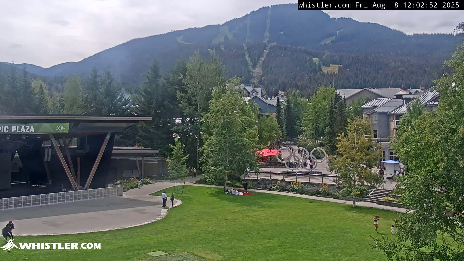 Whistler Downtown &  Olympic Plaza Live Cam - Whistler,  Squamish-Lillooet, Sea to Sky Country, Bristish Columbia, Canada