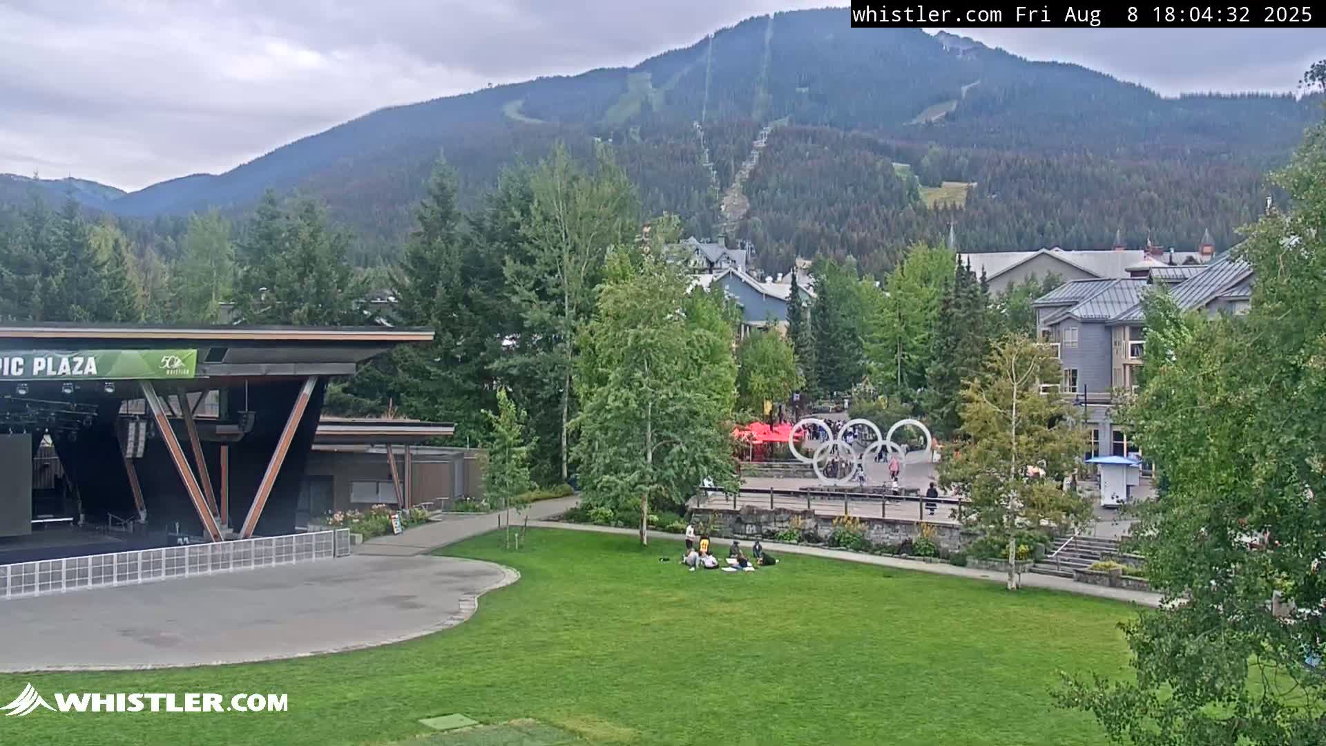 Whistler Downtown &  Olympic Plaza Live Cam - Whistler,  Squamish-Lillooet, Sea to Sky Country, Bristish Columbia, Canada