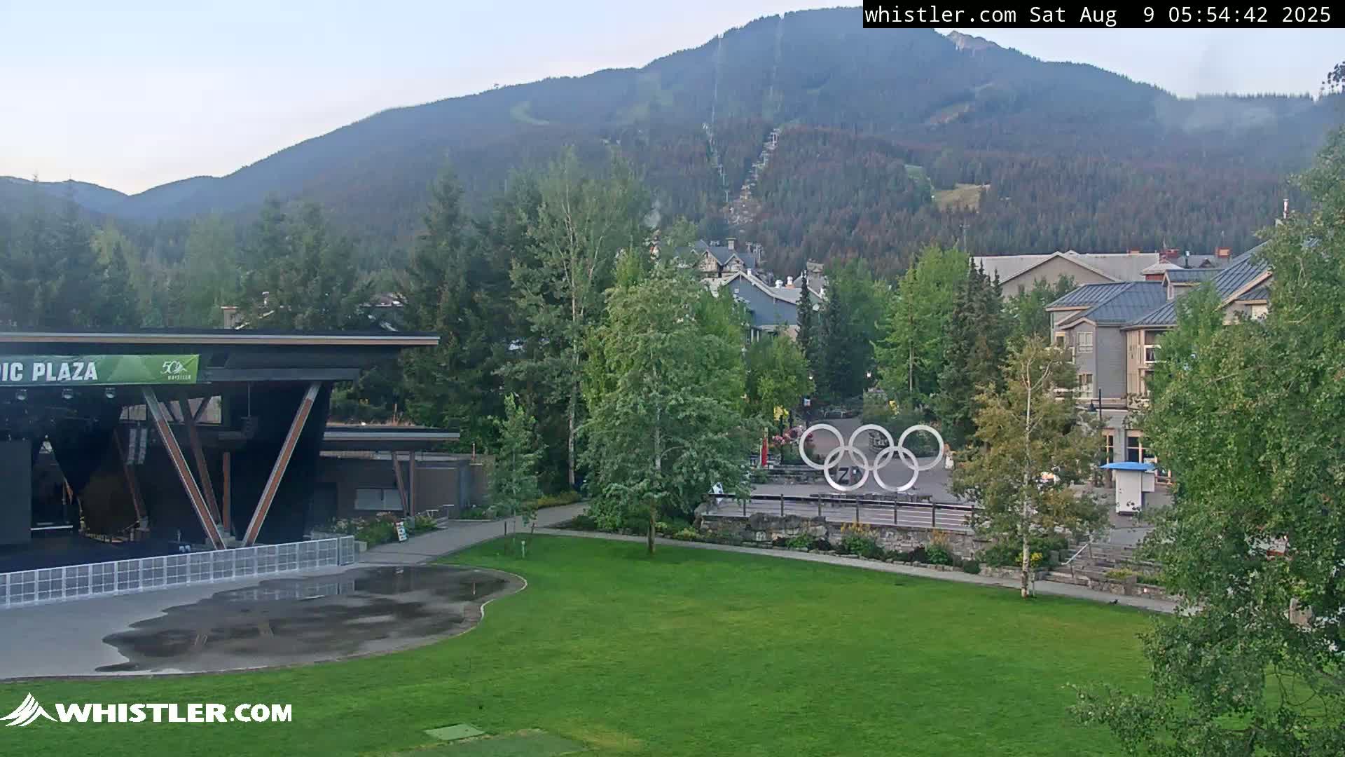 Whistler Downtown &  Olympic Plaza Live Cam - Whistler,  Squamish-Lillooet, Sea to Sky Country, Bristish Columbia, Canada