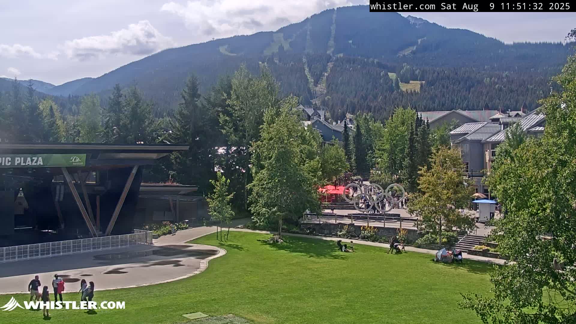 Whistler Downtown &  Olympic Plaza Live Cam - Whistler,  Squamish-Lillooet, Sea to Sky Country, Bristish Columbia, Canada