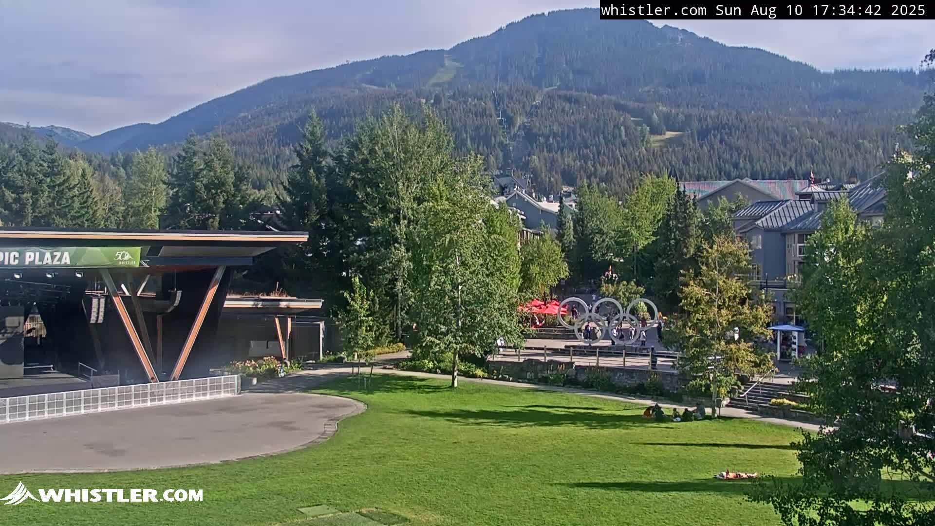 Whistler Downtown &  Olympic Plaza Live Cam - Whistler,  Squamish-Lillooet, Sea to Sky Country, Bristish Columbia, Canada