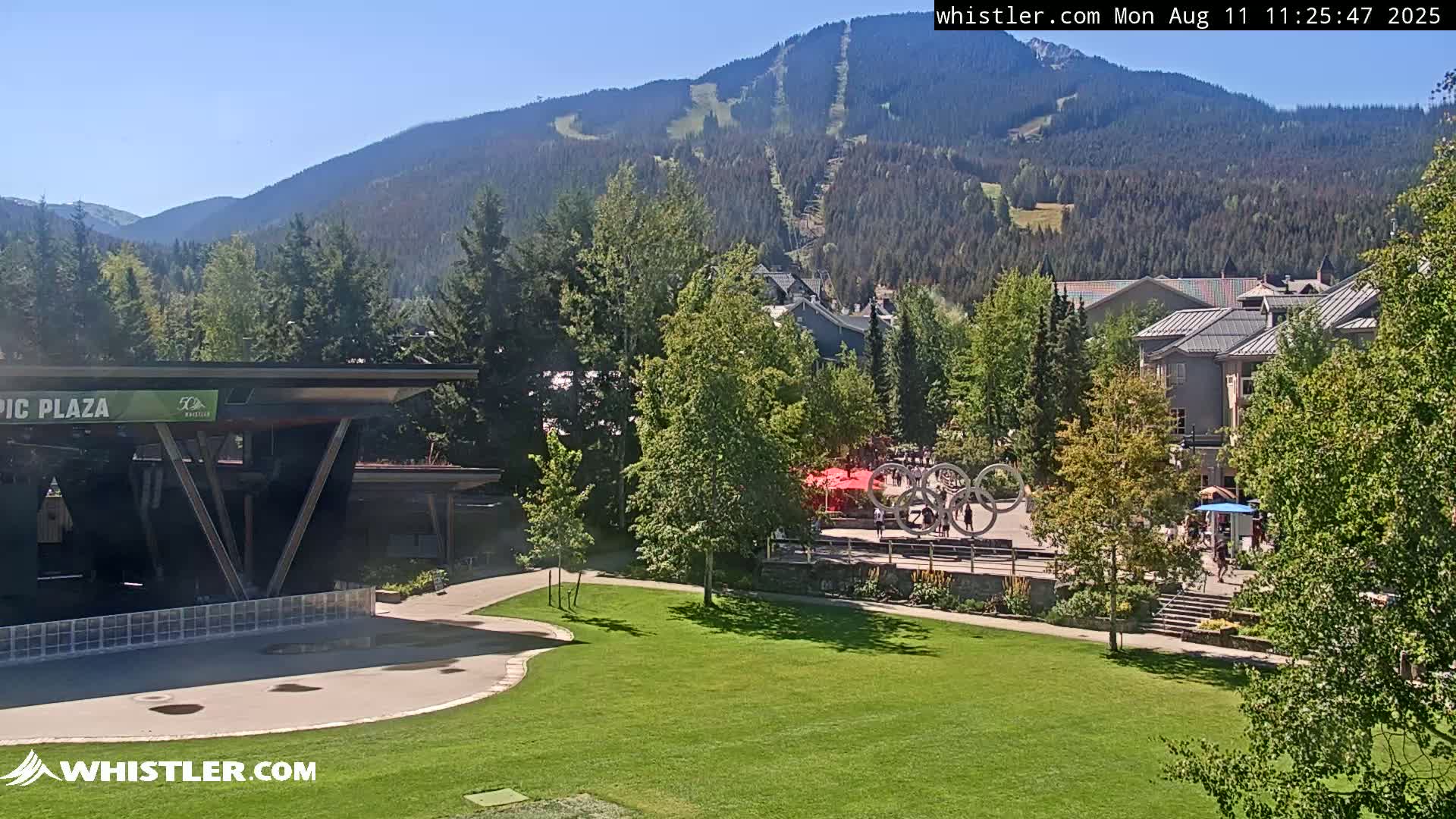 Whistler Downtown &  Olympic Plaza Live Cam - Whistler,  Squamish-Lillooet, Sea to Sky Country, Bristish Columbia, Canada
