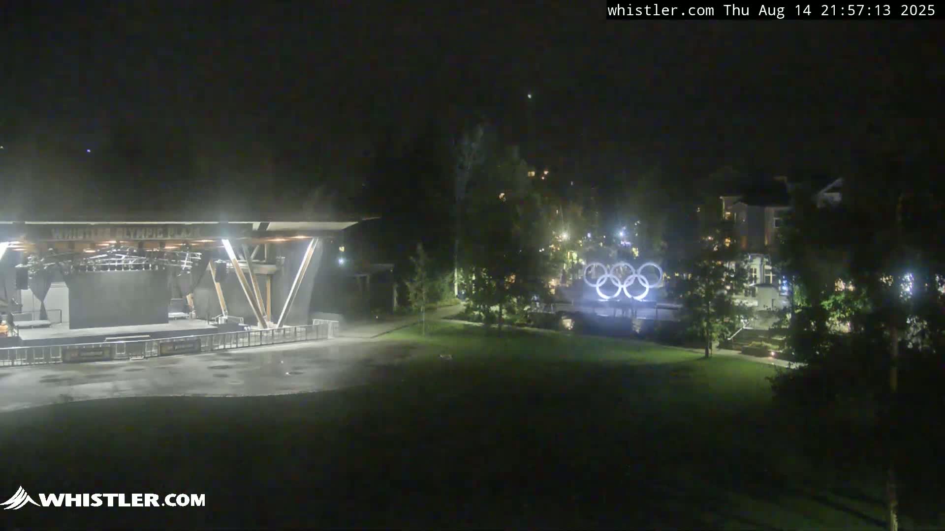 Whistler Downtown &  Olympic Plaza Live Cam - Whistler,  Squamish-Lillooet, Sea to Sky Country, Bristish Columbia, Canada