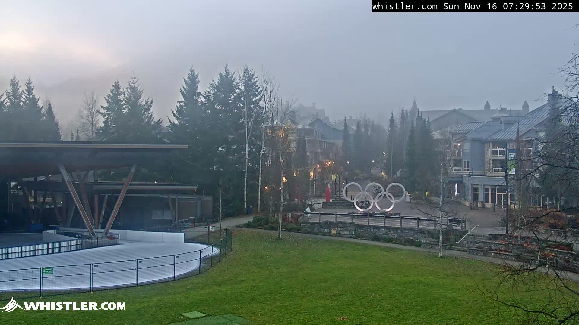 Whistler Downtown &  Olympic Plaza Live Cam - Whistler,  Squamish-Lillooet, Sea to Sky Country, Bristish Columbia, Canada