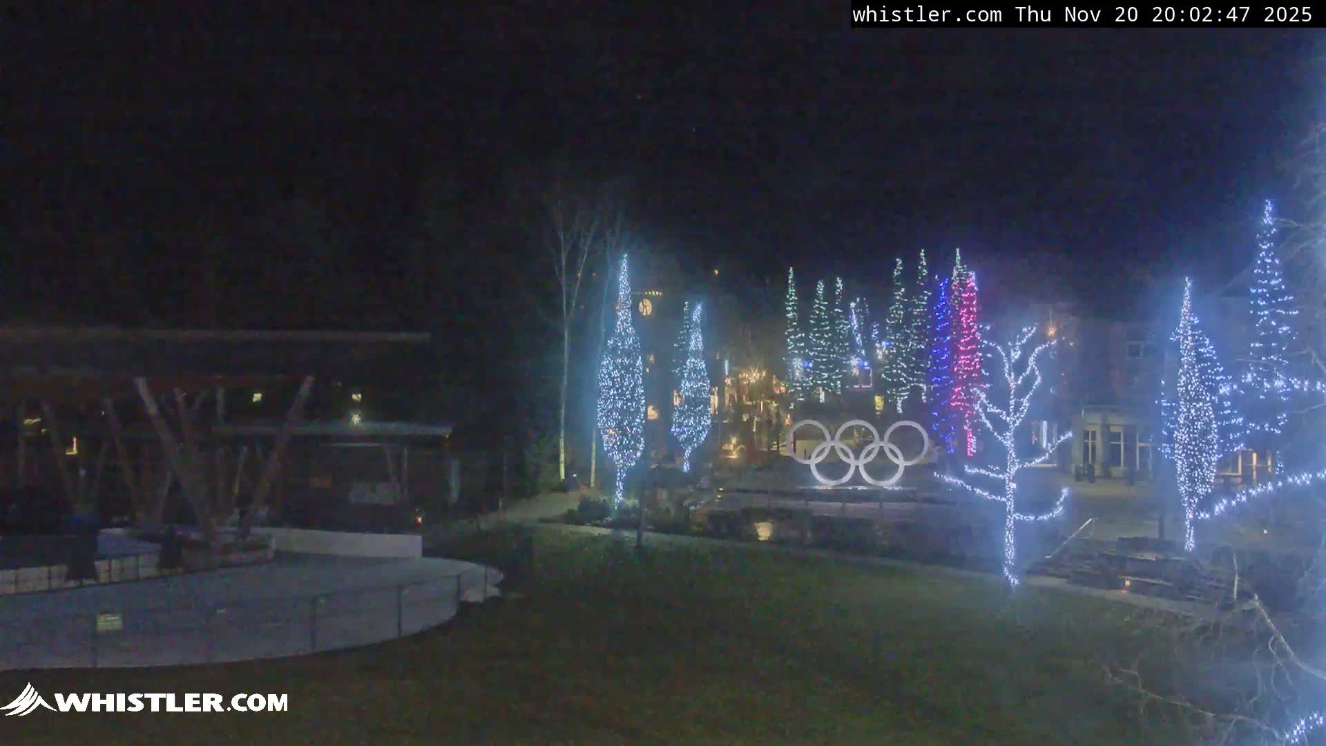 Whistler Downtown &  Olympic Plaza Live Cam - Whistler,  Squamish-Lillooet, Sea to Sky Country, Bristish Columbia, Canada