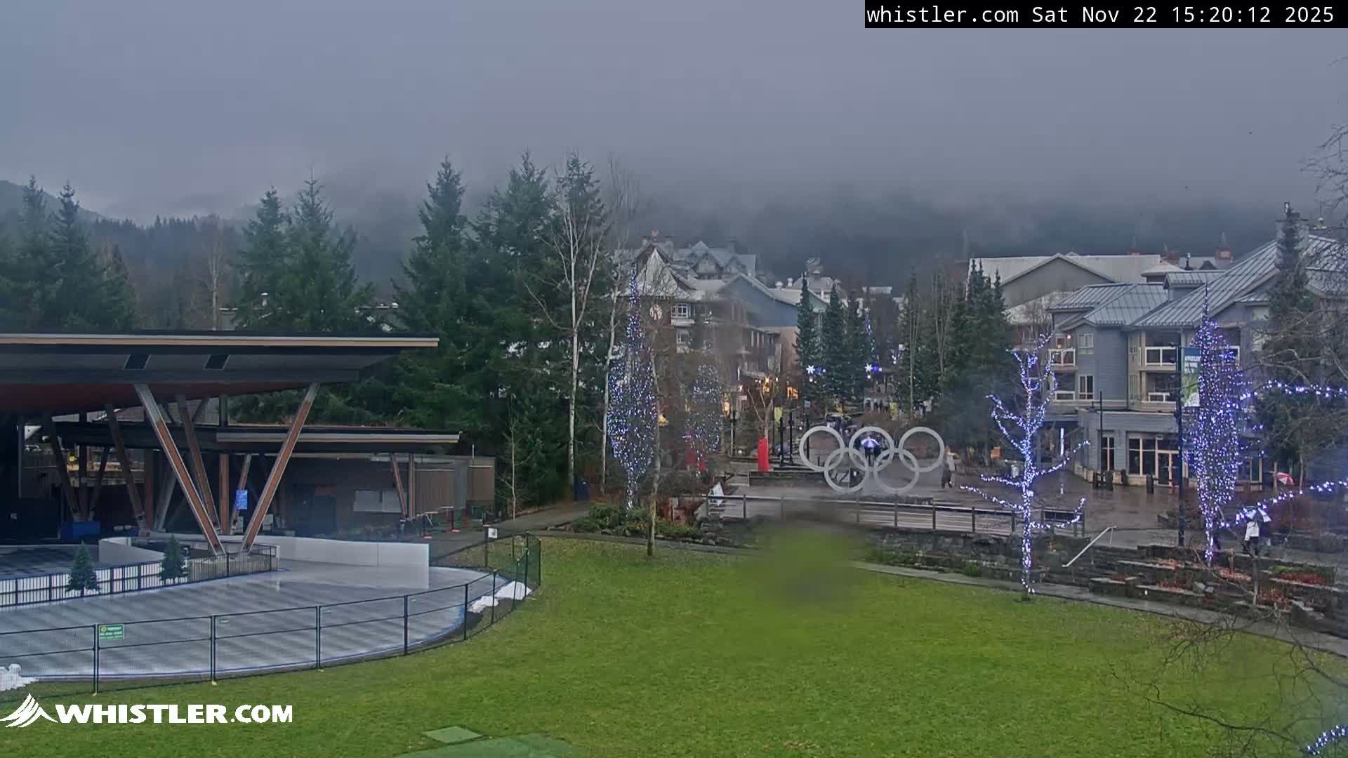 Whistler Downtown &  Olympic Plaza Live Cam - Whistler,  Squamish-Lillooet, Sea to Sky Country, Bristish Columbia, Canada
