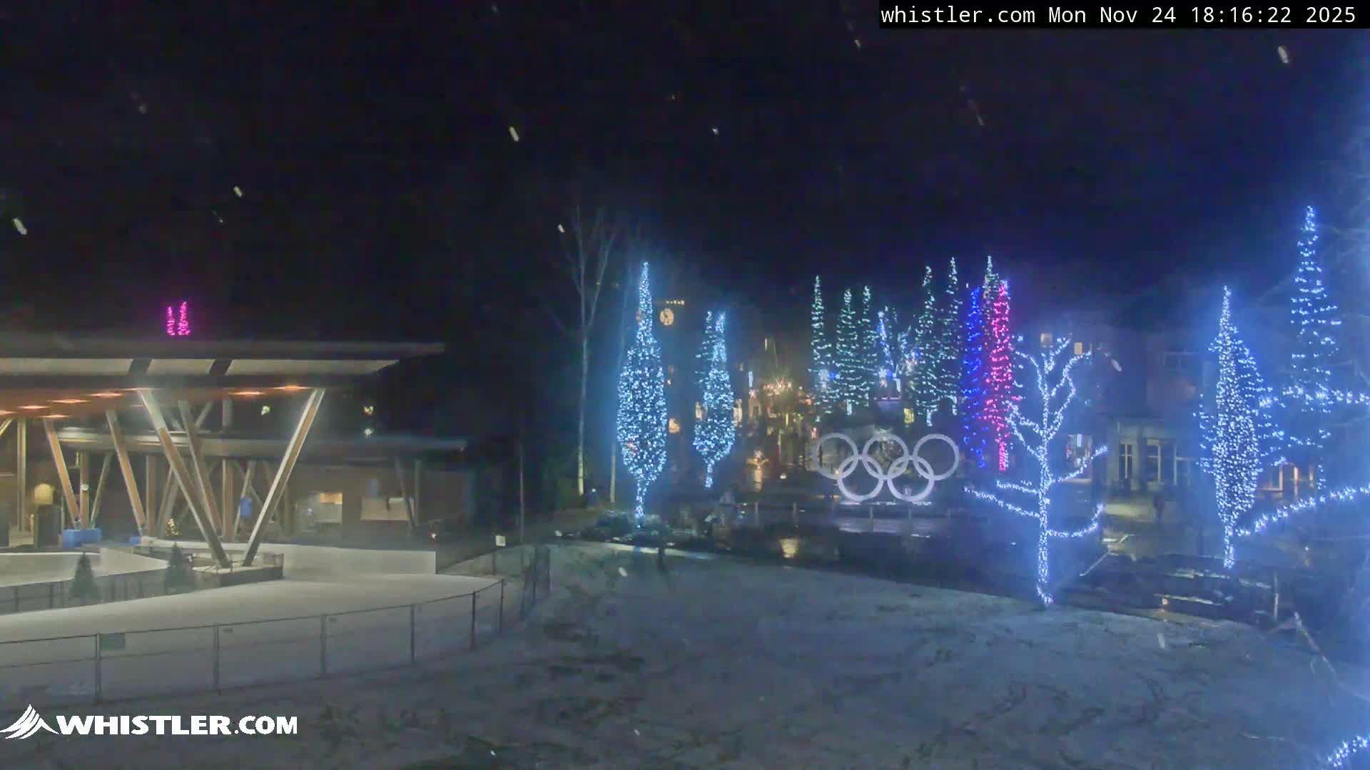 Whistler Downtown &  Olympic Plaza Live Cam - Whistler,  Squamish-Lillooet, Sea to Sky Country, Bristish Columbia, Canada