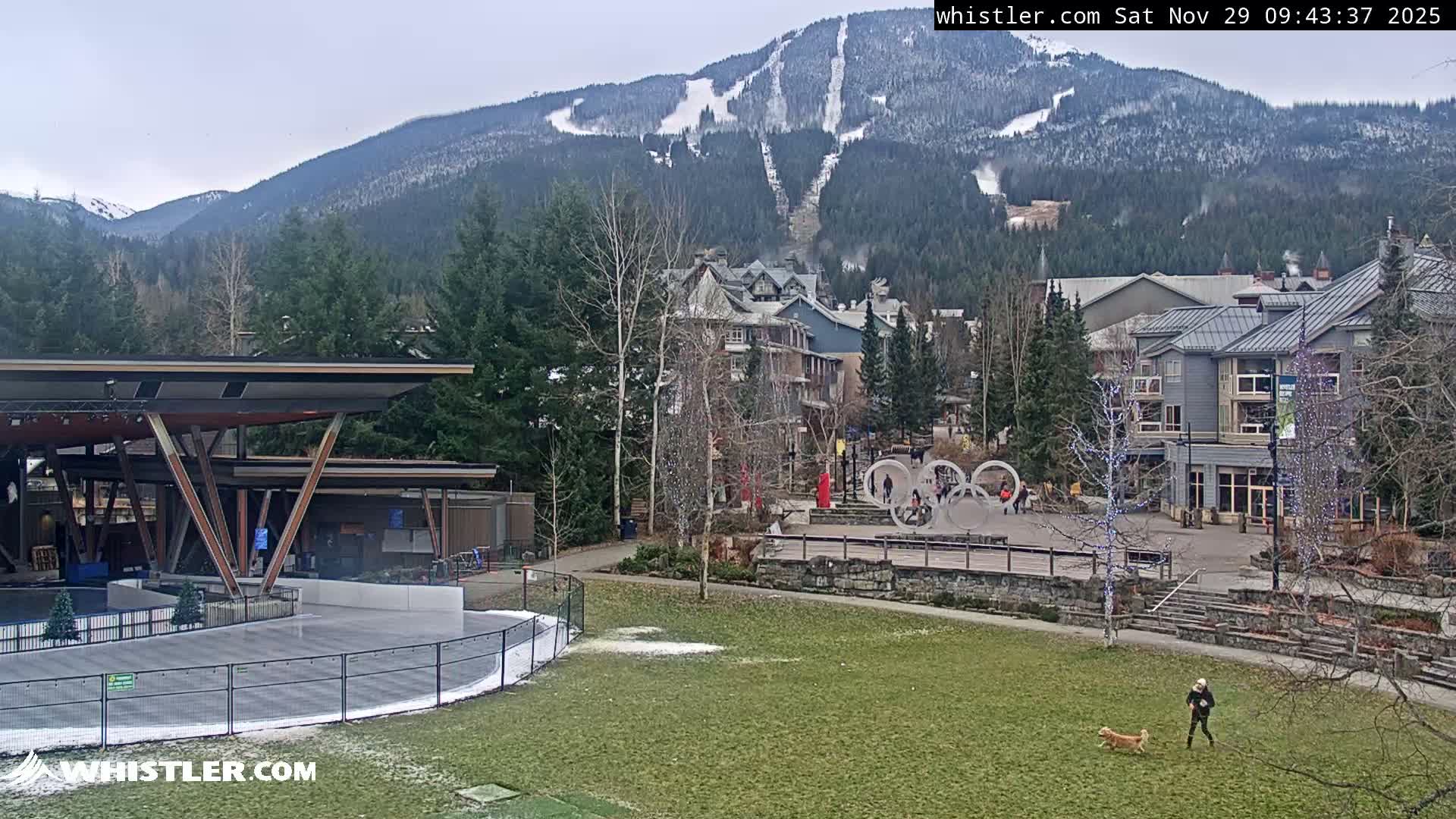 Whistler Downtown &  Olympic Plaza Live Cam - Whistler,  Squamish-Lillooet, Sea to Sky Country, Bristish Columbia, Canada