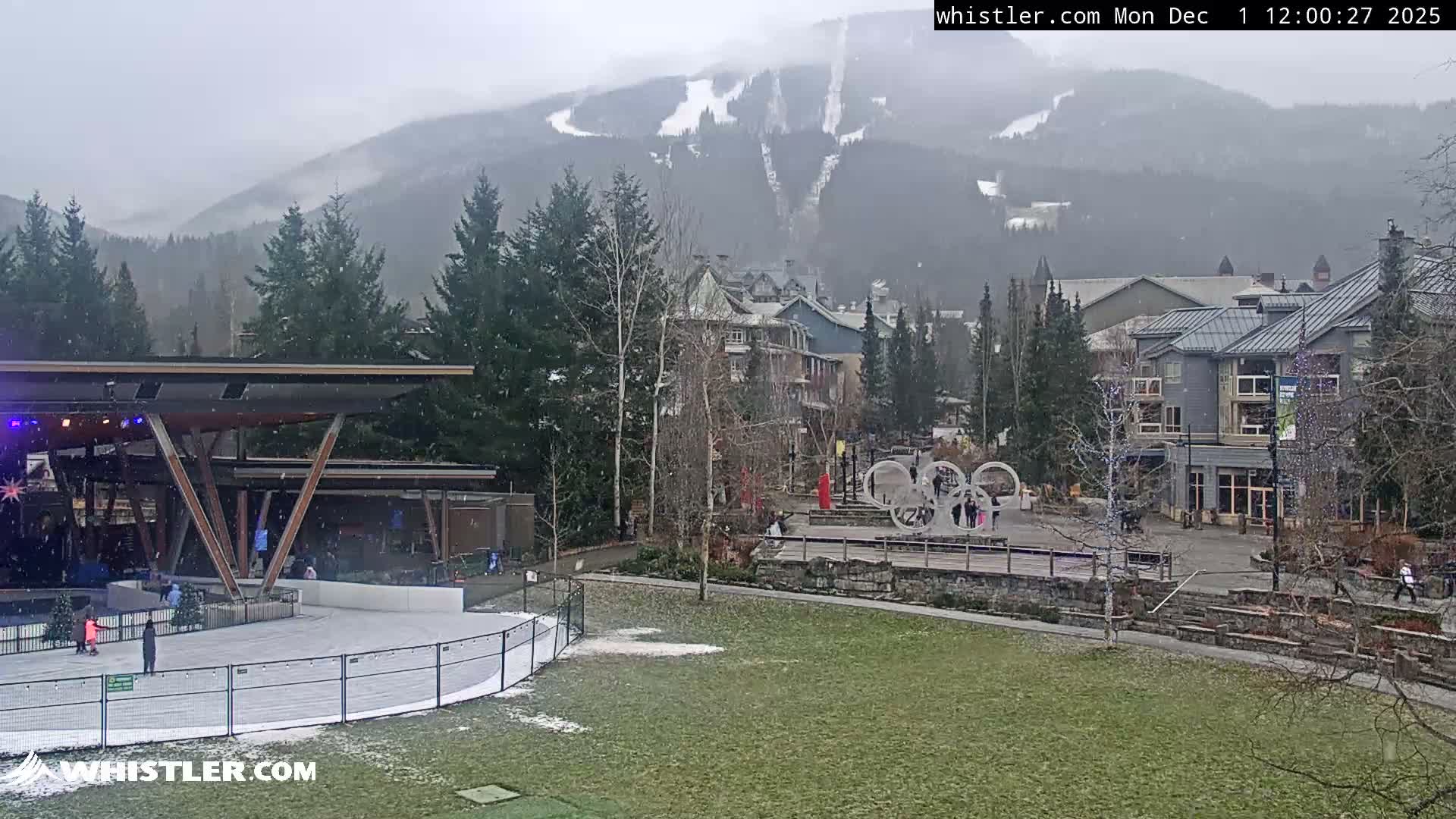Whistler Downtown &  Olympic Plaza Live Cam - Whistler,  Squamish-Lillooet, Sea to Sky Country, Bristish Columbia, Canada