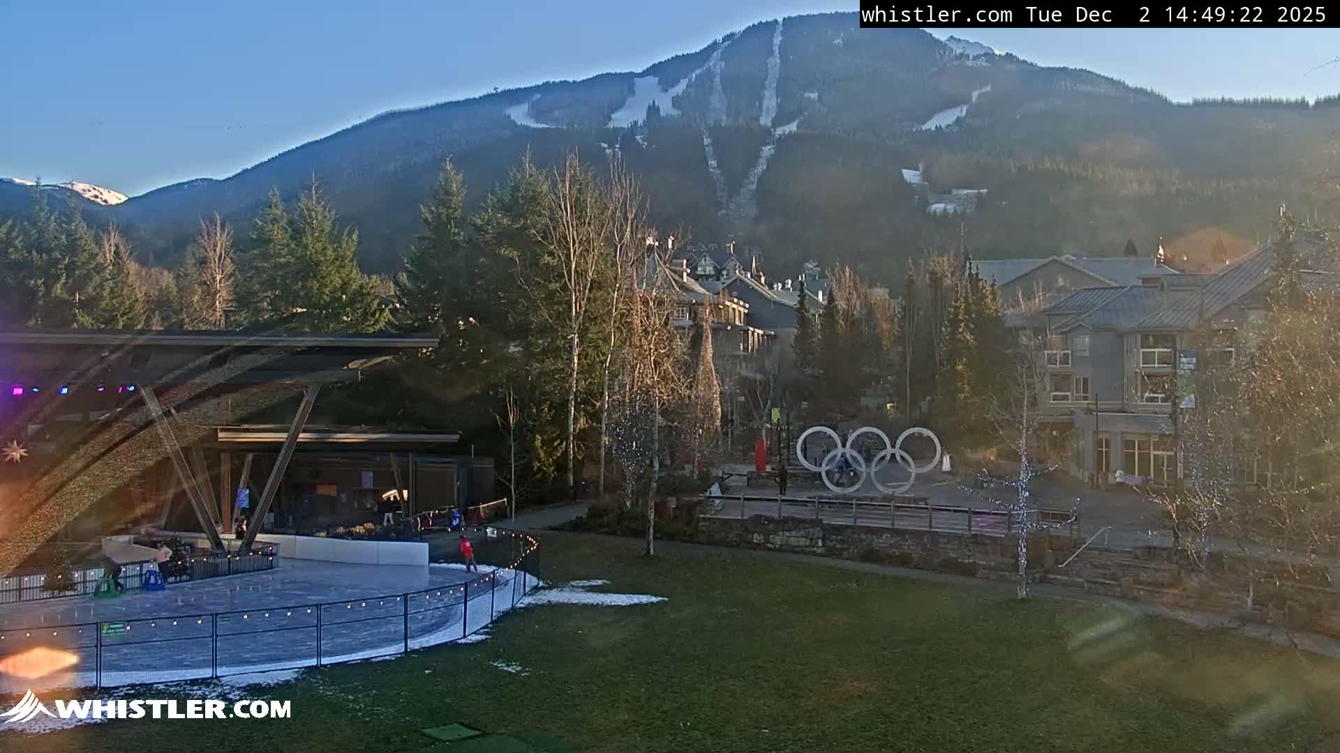 Whistler Downtown &  Olympic Plaza Live Cam - Whistler,  Squamish-Lillooet, Sea to Sky Country, Bristish Columbia, Canada