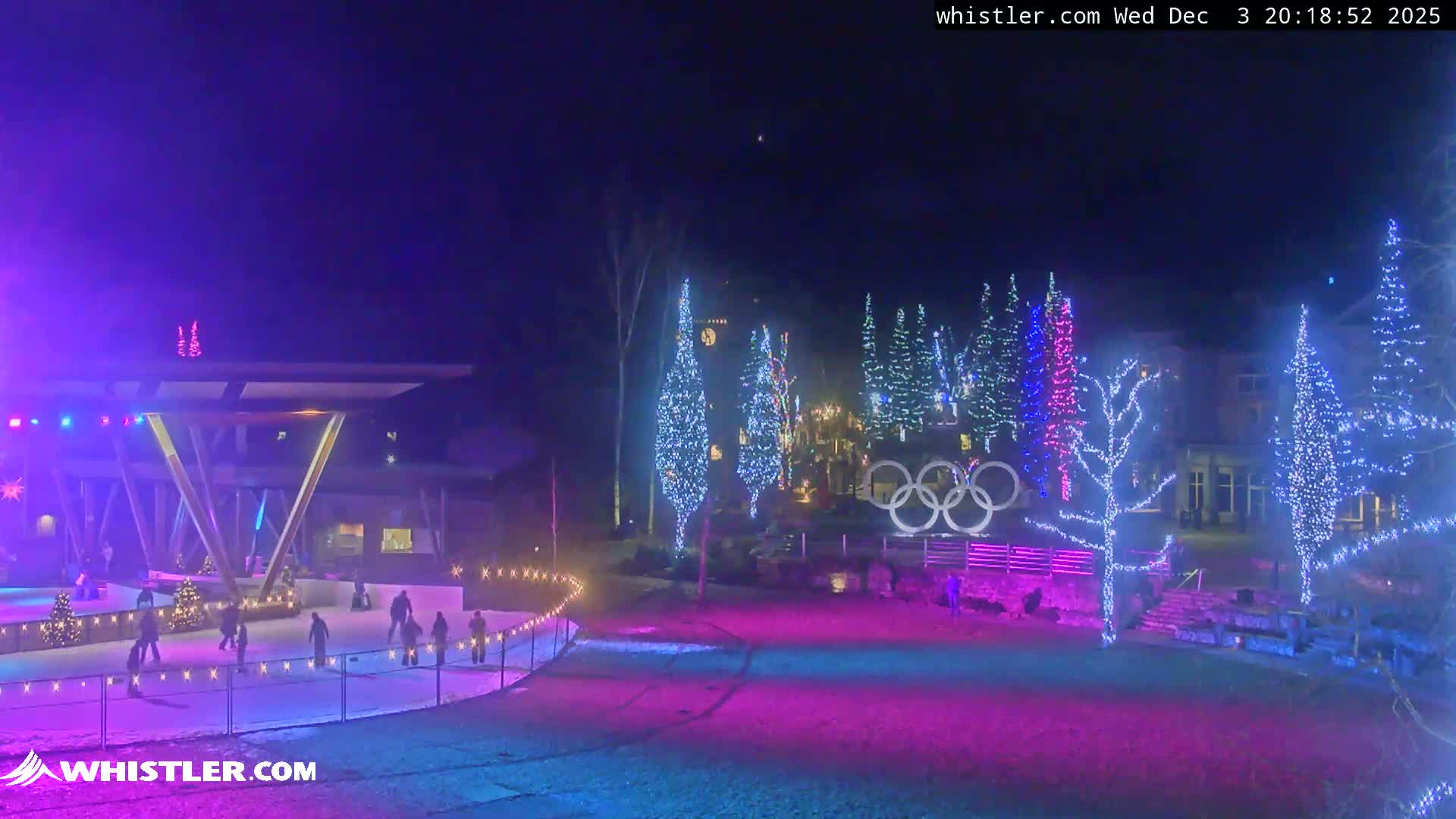 Whistler Downtown &  Olympic Plaza Live Cam - Whistler,  Squamish-Lillooet, Sea to Sky Country, Bristish Columbia, Canada