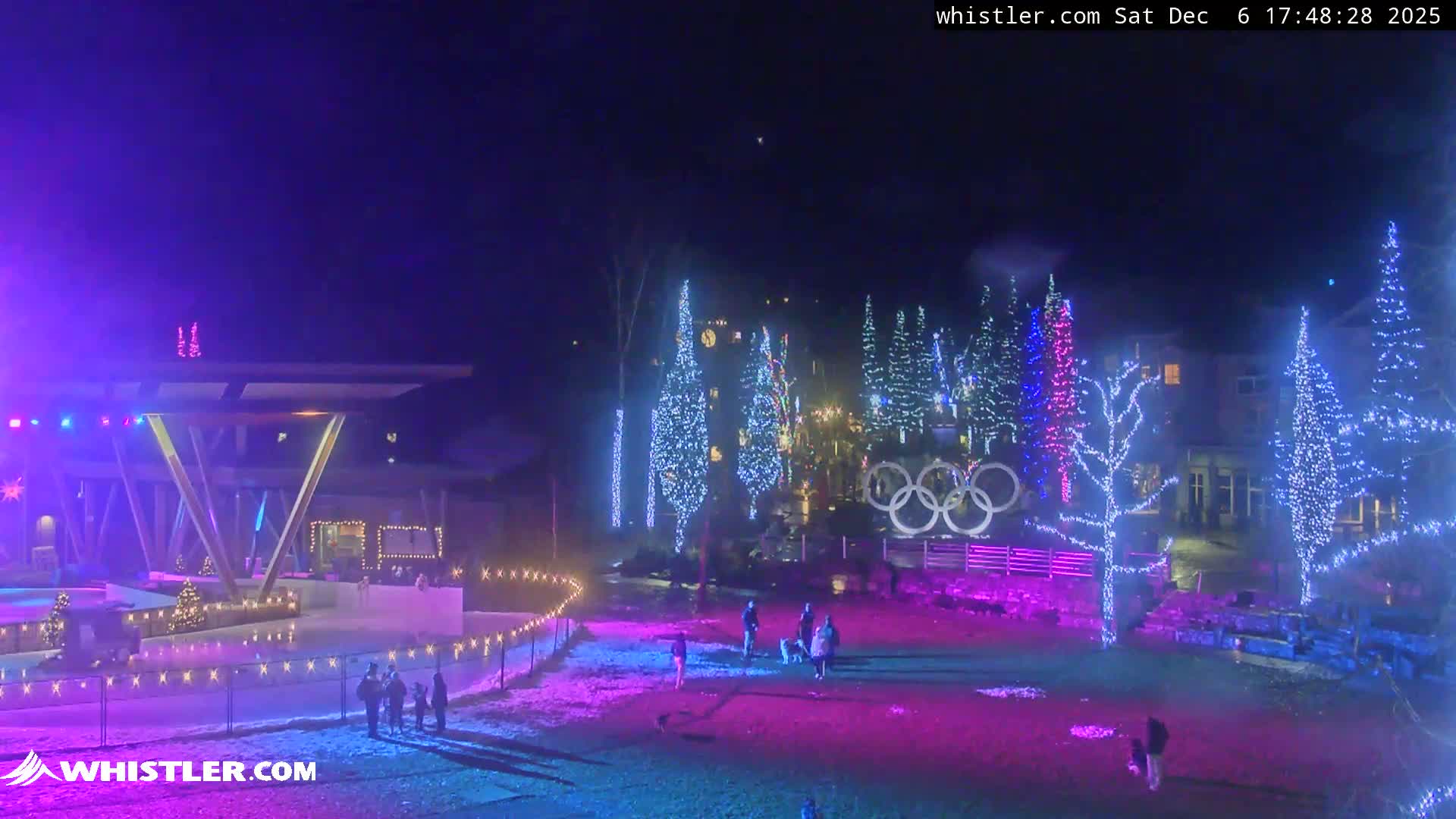 Whistler Downtown &  Olympic Plaza Live Cam - Whistler,  Squamish-Lillooet, Sea to Sky Country, Bristish Columbia, Canada