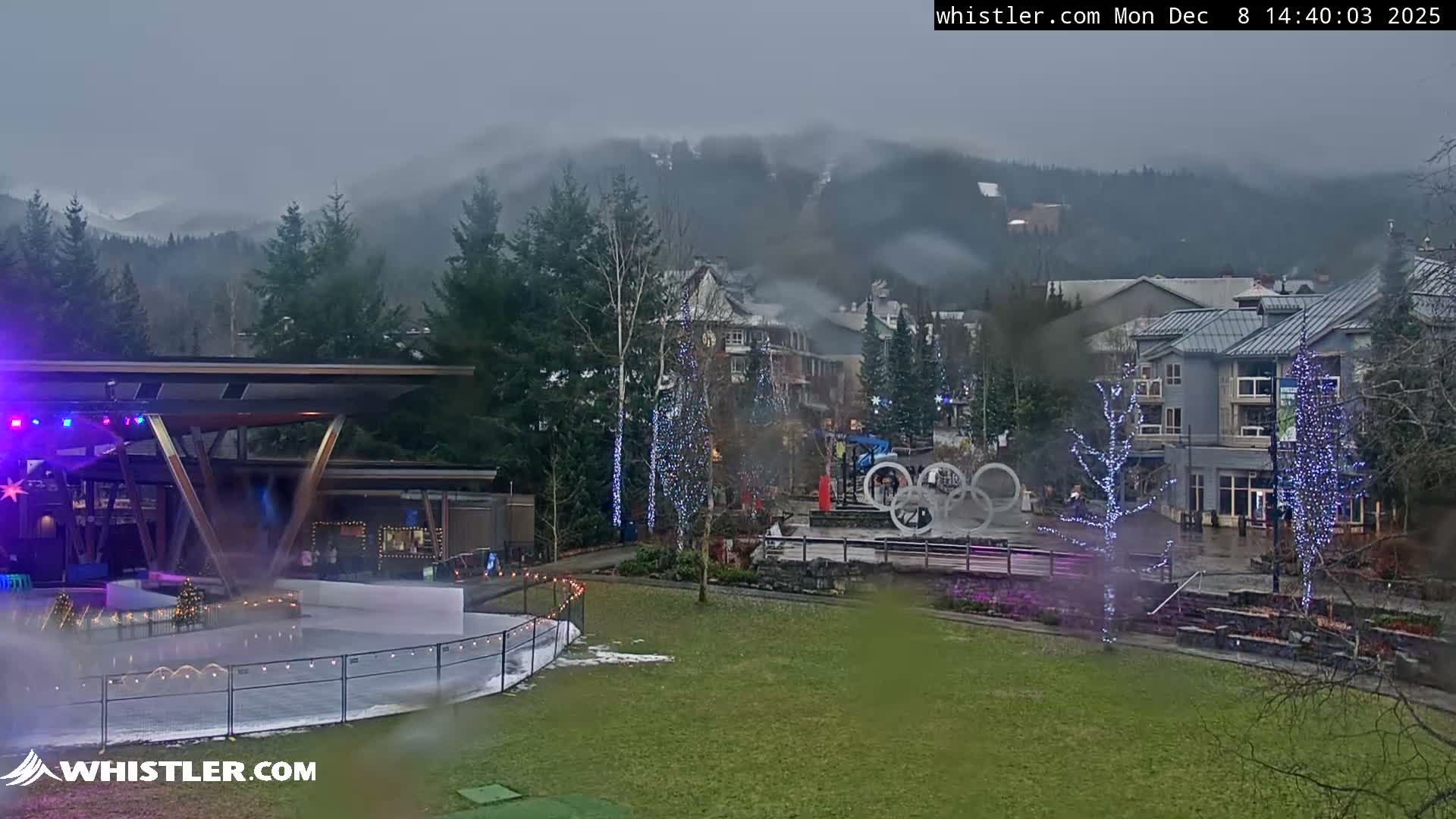 Whistler Downtown &  Olympic Plaza Live Cam - Whistler,  Squamish-Lillooet, Sea to Sky Country, Bristish Columbia, Canada