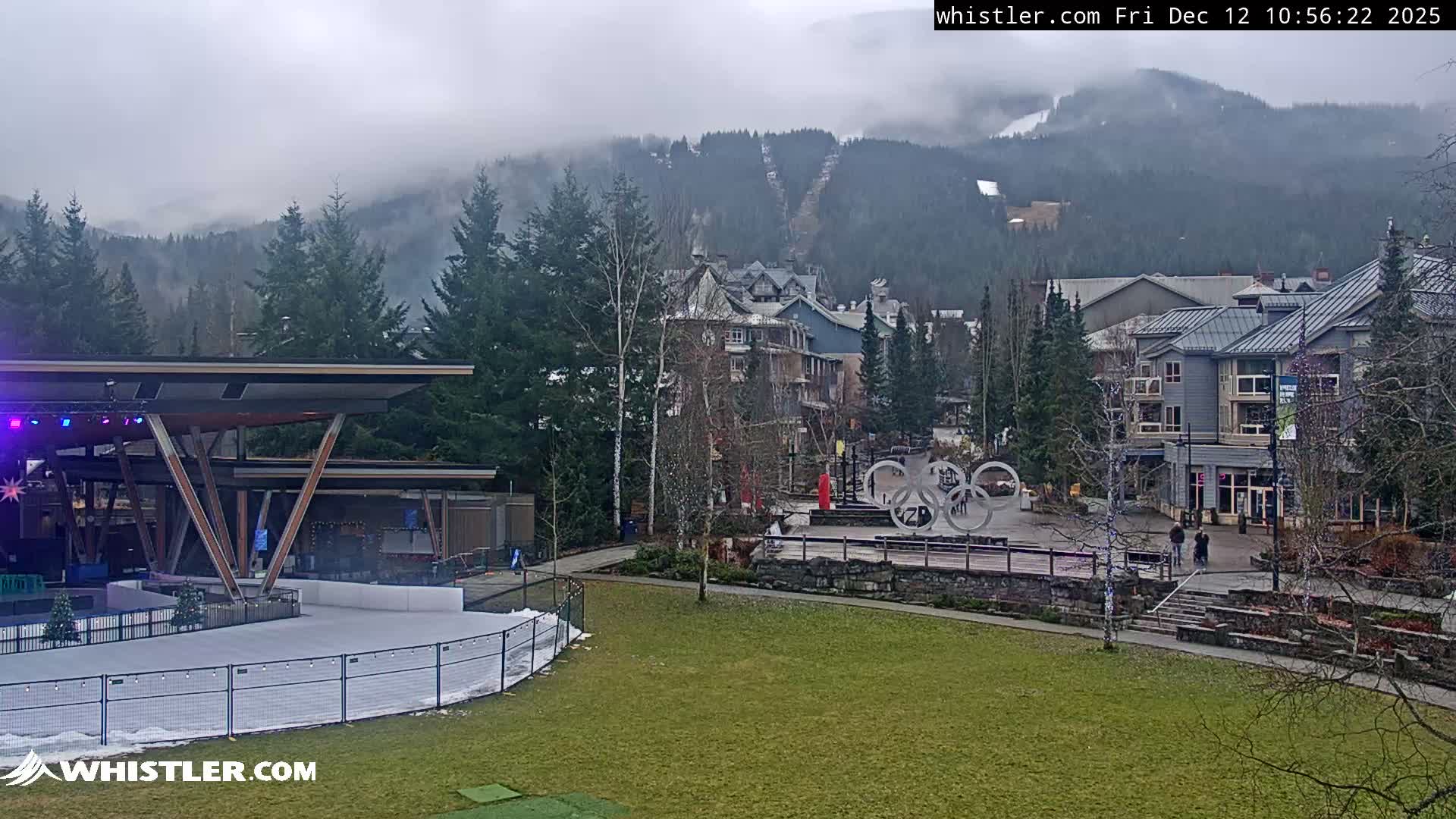 Whistler Downtown &  Olympic Plaza Live Cam - Whistler,  Squamish-Lillooet, Sea to Sky Country, Bristish Columbia, Canada
