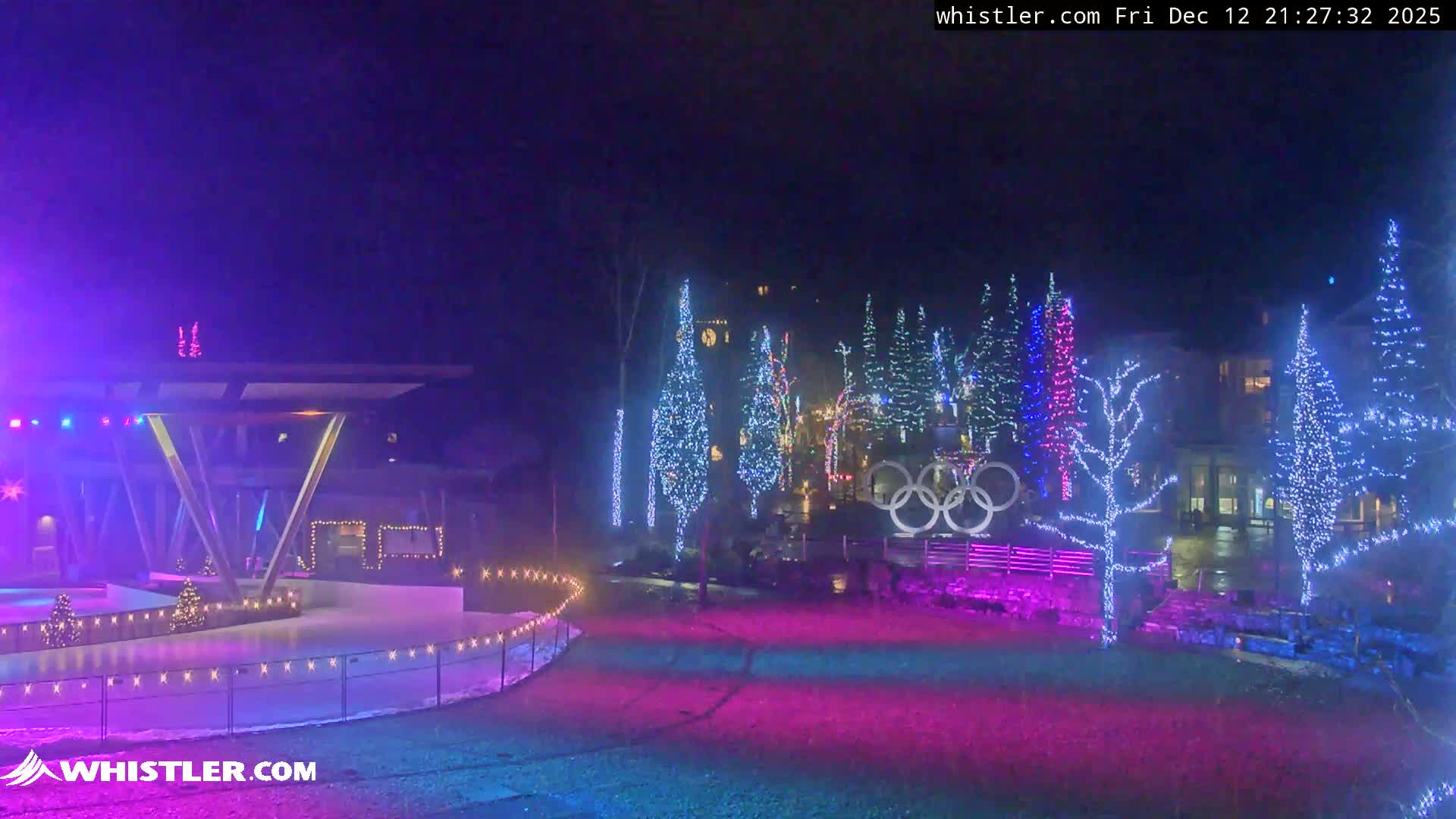 Whistler Downtown &  Olympic Plaza Live Cam - Whistler,  Squamish-Lillooet, Sea to Sky Country, Bristish Columbia, Canada