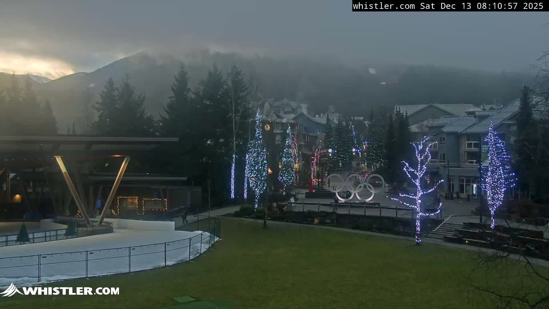 Whistler Downtown &  Olympic Plaza Live Cam - Whistler,  Squamish-Lillooet, Sea to Sky Country, Bristish Columbia, Canada
