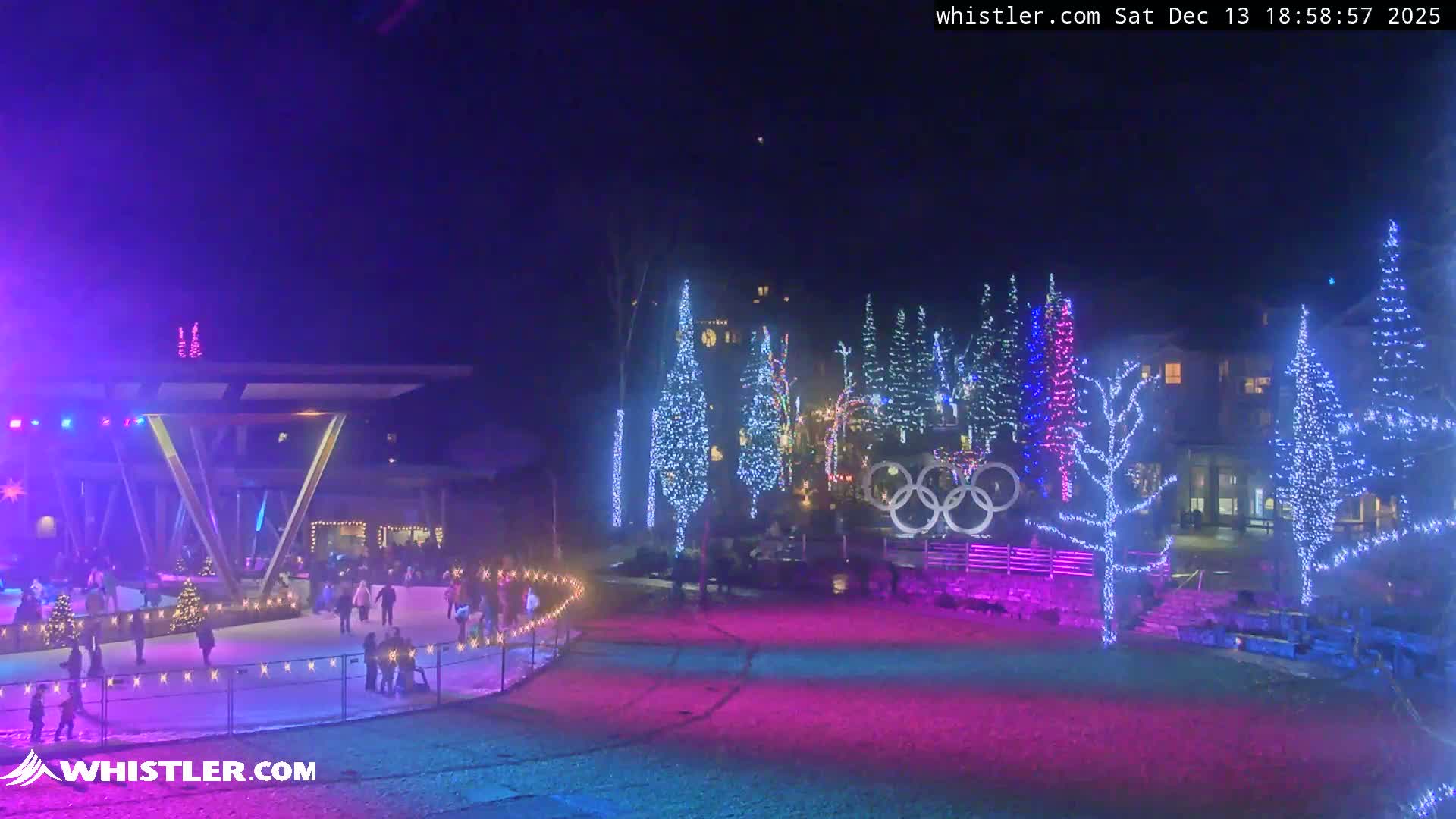 Whistler Downtown &  Olympic Plaza Live Cam - Whistler,  Squamish-Lillooet, Sea to Sky Country, Bristish Columbia, Canada