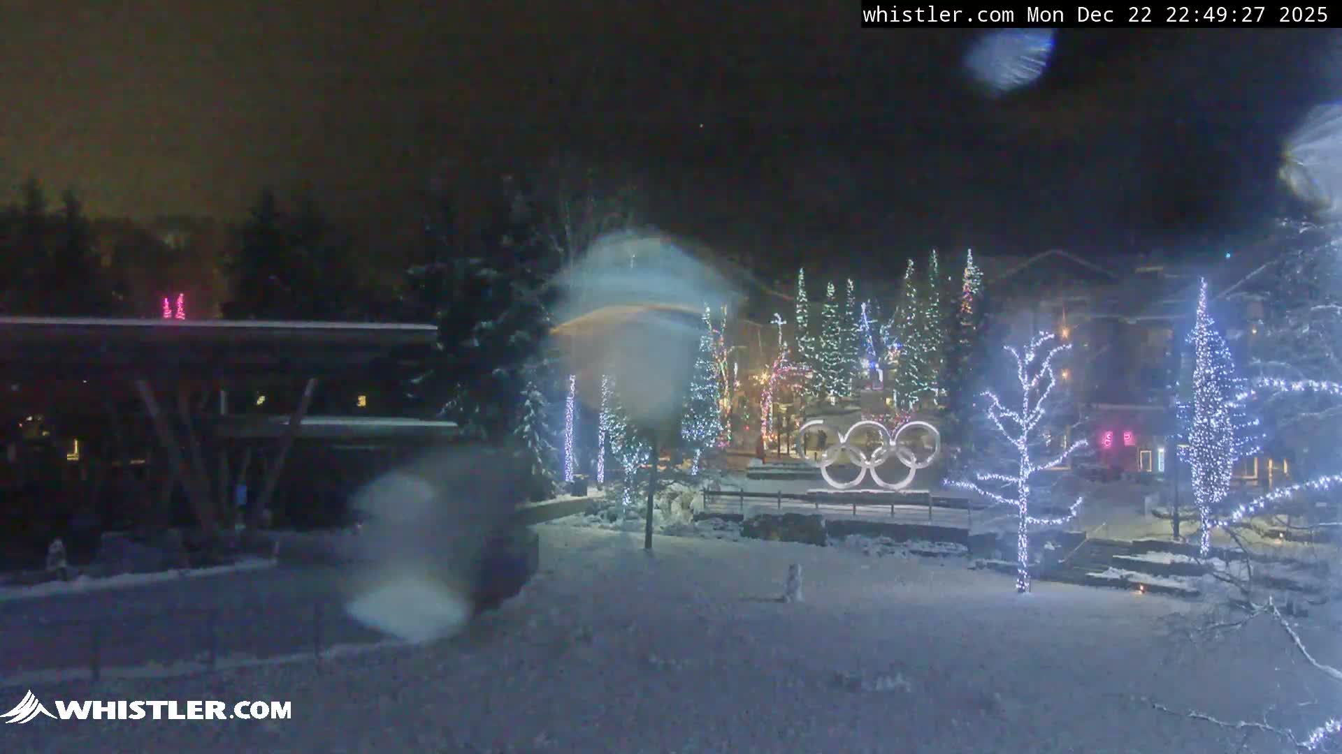 Whistler Downtown &  Olympic Plaza Live Cam - Whistler,  Squamish-Lillooet, Sea to Sky Country, Bristish Columbia, Canada