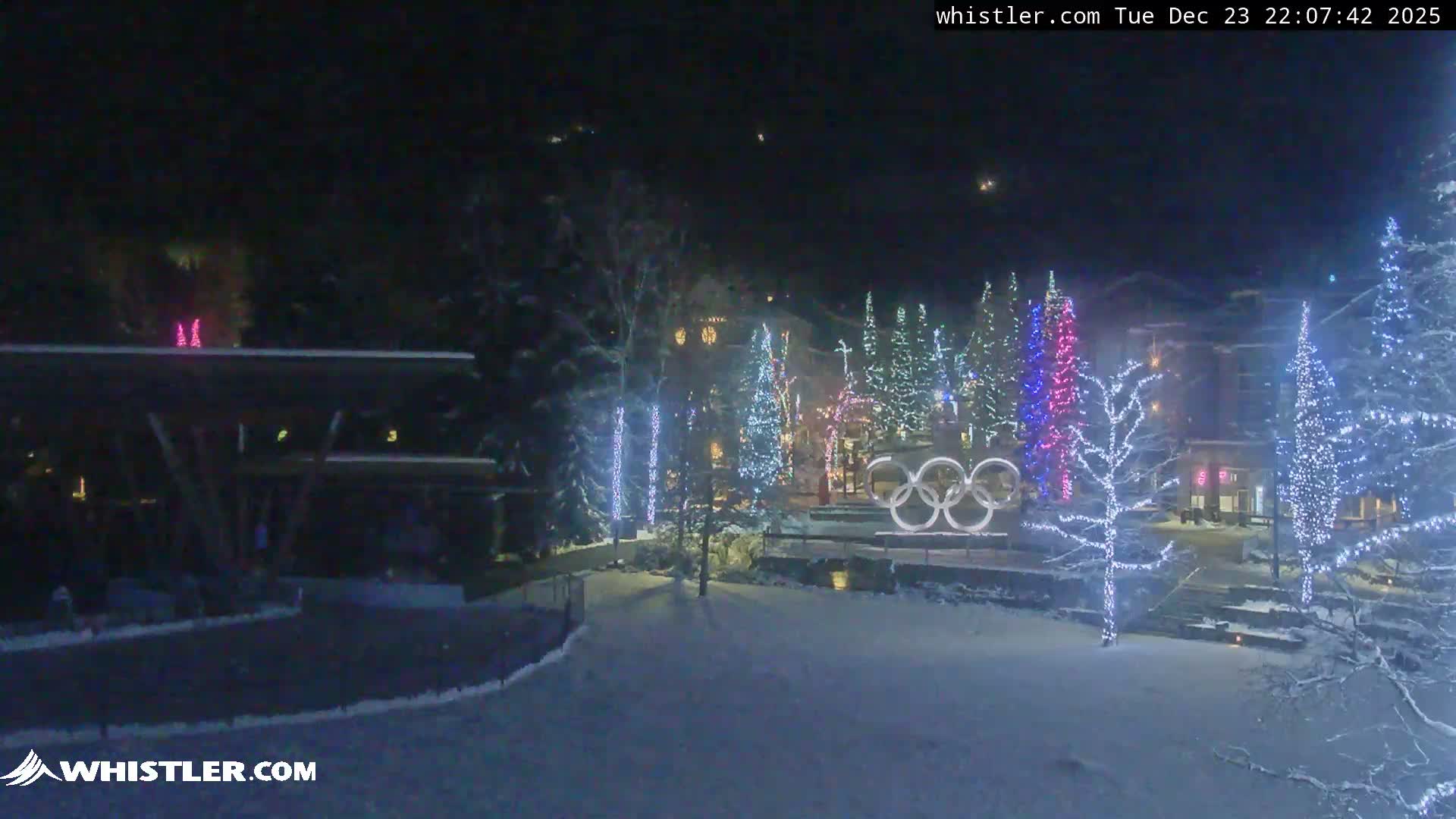 Whistler Downtown &  Olympic Plaza Live Cam - Whistler,  Squamish-Lillooet, Sea to Sky Country, Bristish Columbia, Canada