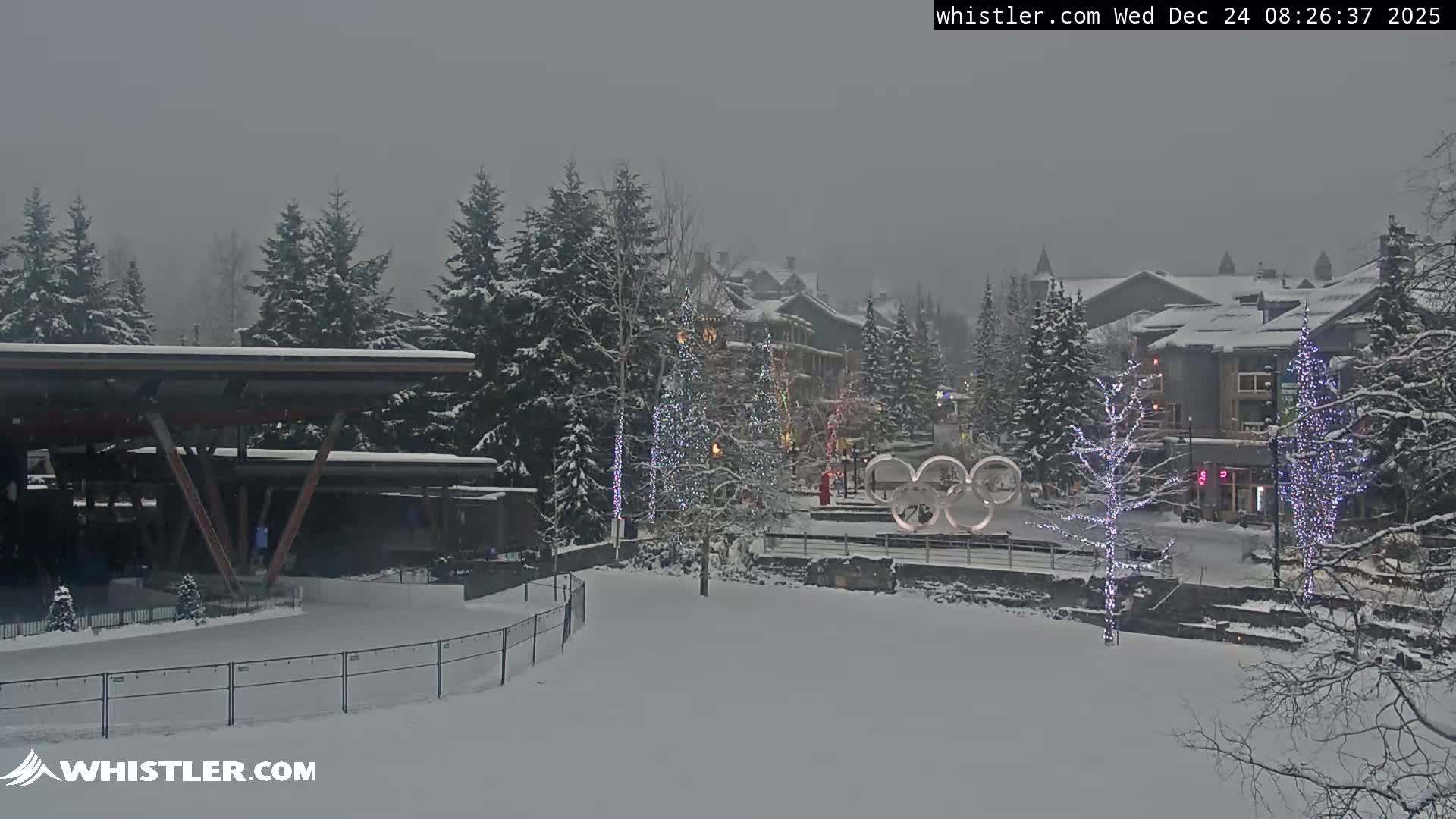 Whistler Downtown &  Olympic Plaza Live Cam - Whistler,  Squamish-Lillooet, Sea to Sky Country, Bristish Columbia, Canada