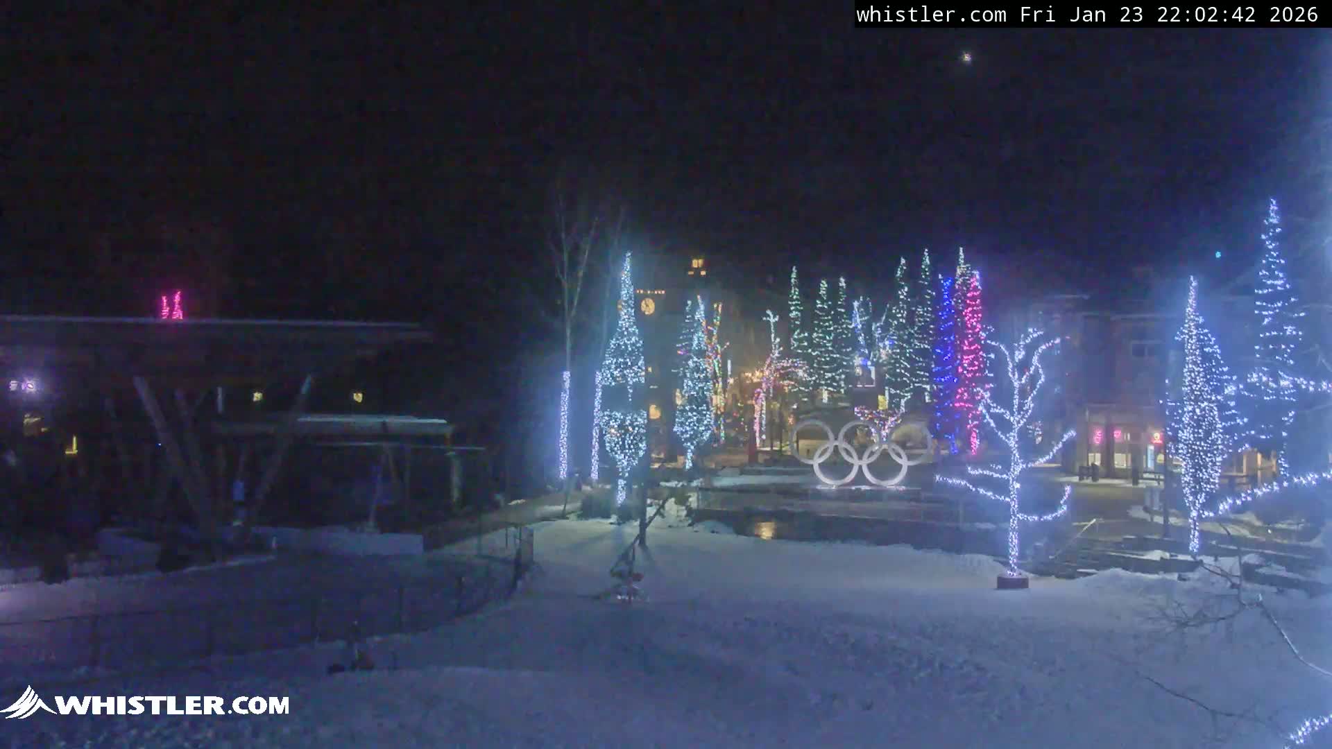 Whistler Downtown &  Olympic Plaza Live Cam - Whistler,  Squamish-Lillooet, Sea to Sky Country, Bristish Columbia, Canada
