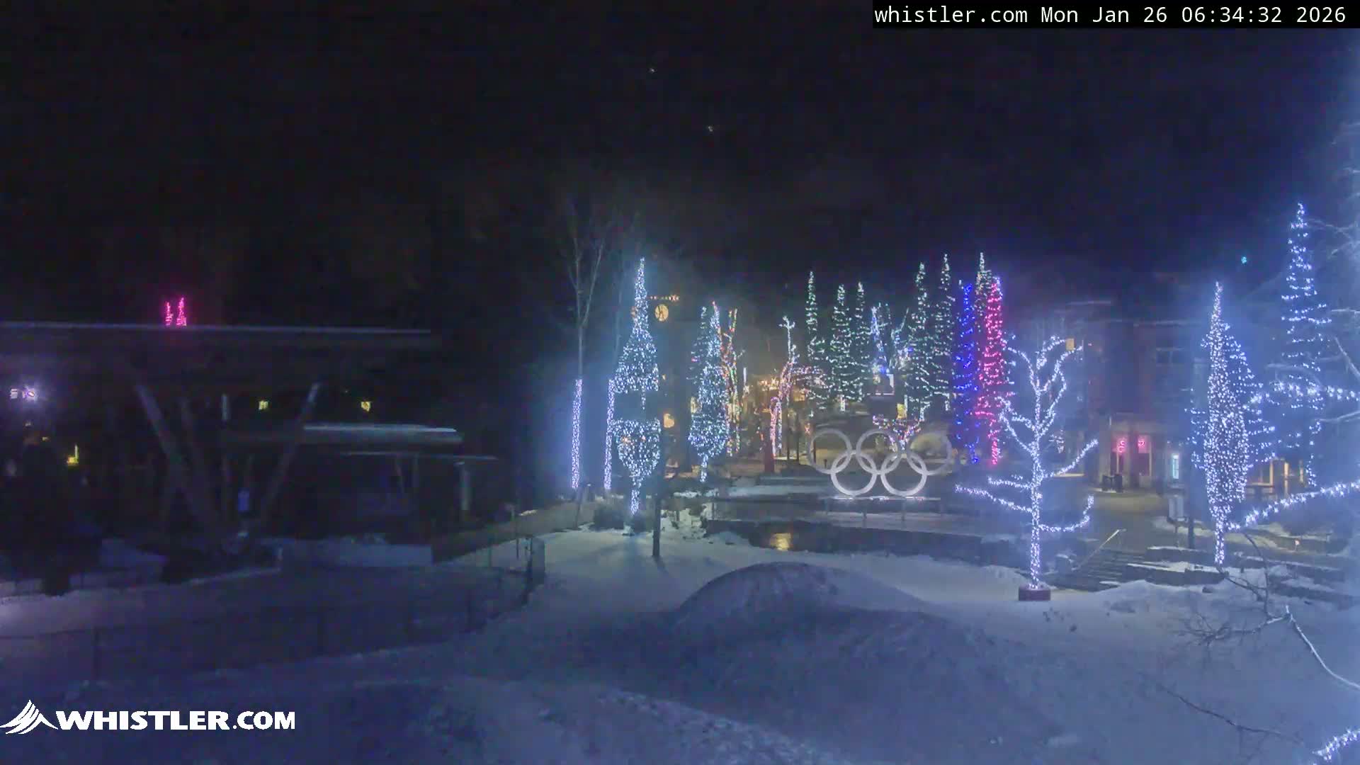 Whistler Downtown &  Olympic Plaza Live Cam - Whistler,  Squamish-Lillooet, Sea to Sky Country, Bristish Columbia, Canada