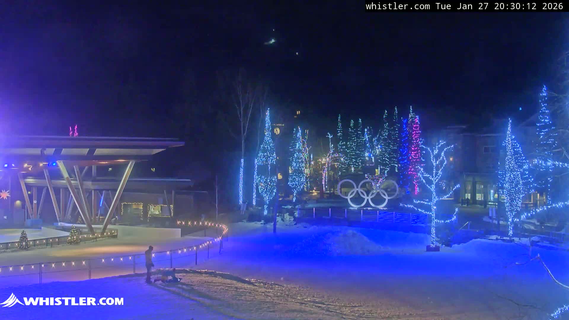 Whistler Downtown &  Olympic Plaza Live Cam - Whistler,  Squamish-Lillooet, Sea to Sky Country, Bristish Columbia, Canada