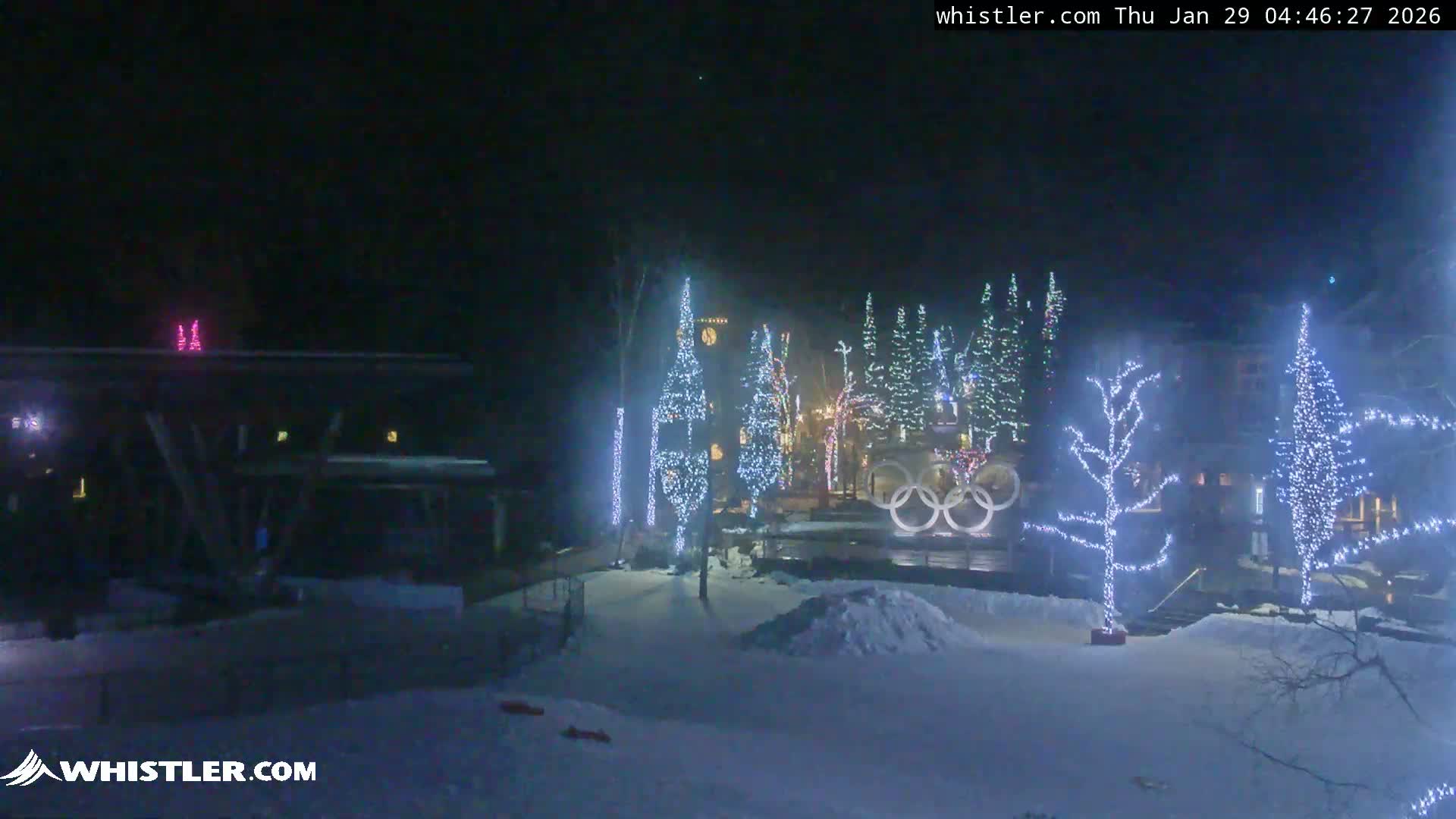 Whistler Downtown &  Olympic Plaza Live Cam - Whistler,  Squamish-Lillooet, Sea to Sky Country, Bristish Columbia, Canada