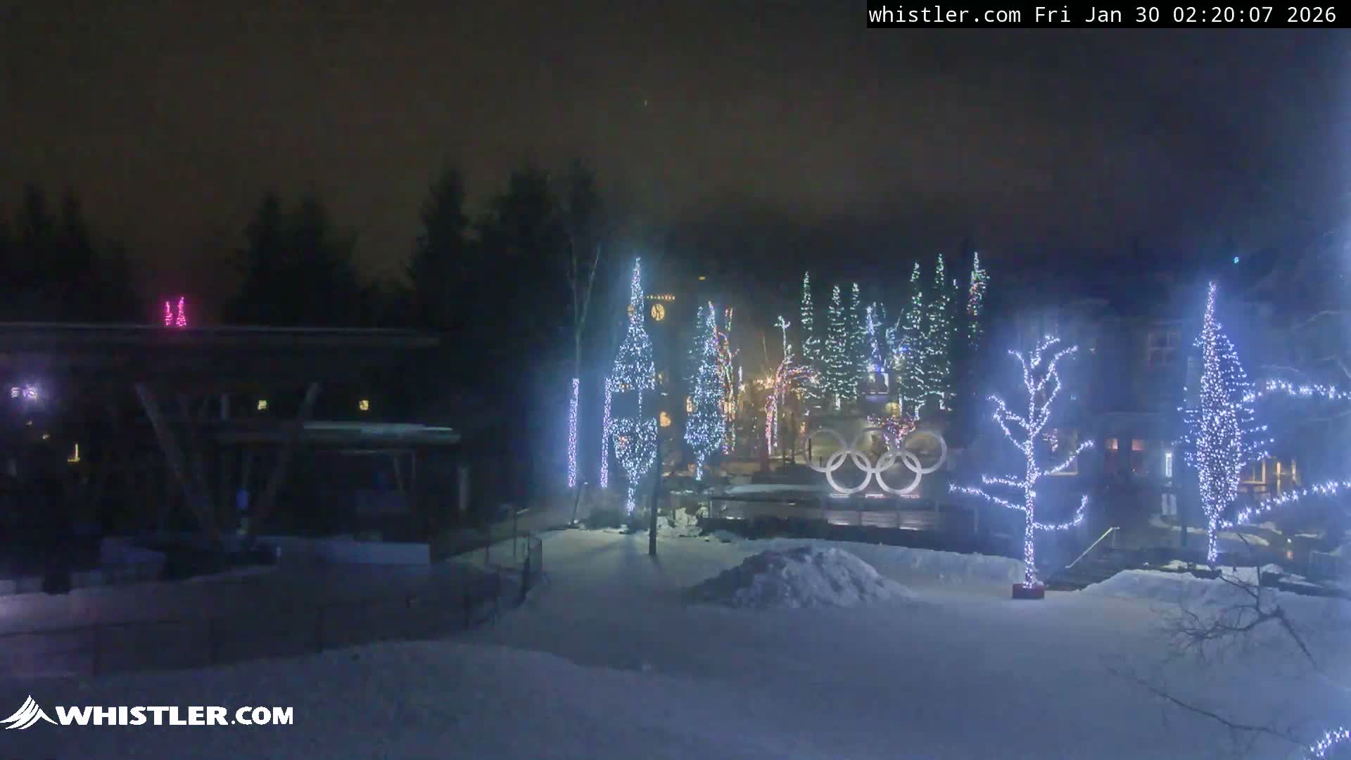 Whistler Downtown &  Olympic Plaza Live Cam - Whistler,  Squamish-Lillooet, Sea to Sky Country, Bristish Columbia, Canada