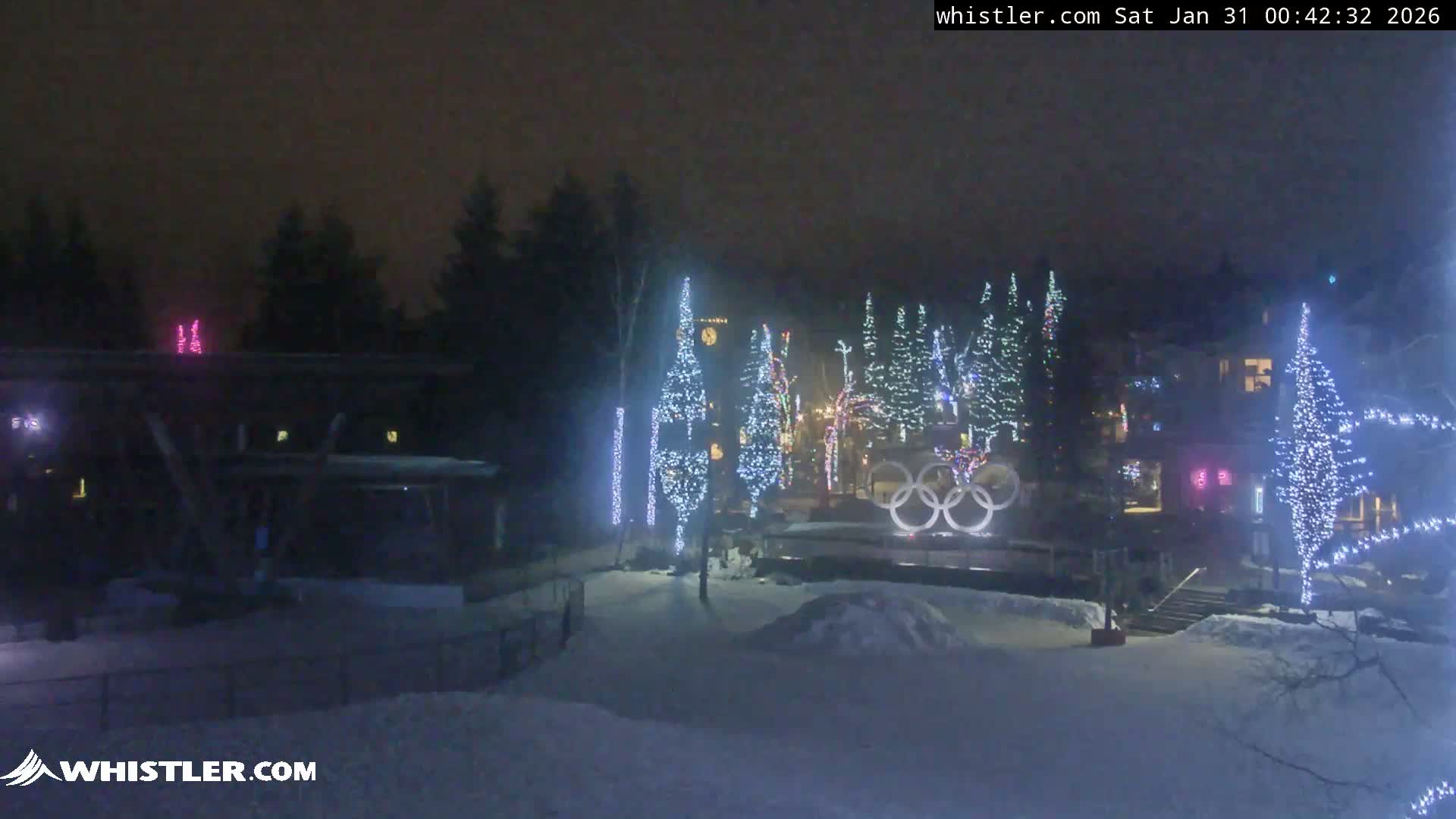 Whistler Downtown &  Olympic Plaza Live Cam - Whistler,  Squamish-Lillooet, Sea to Sky Country, Bristish Columbia, Canada