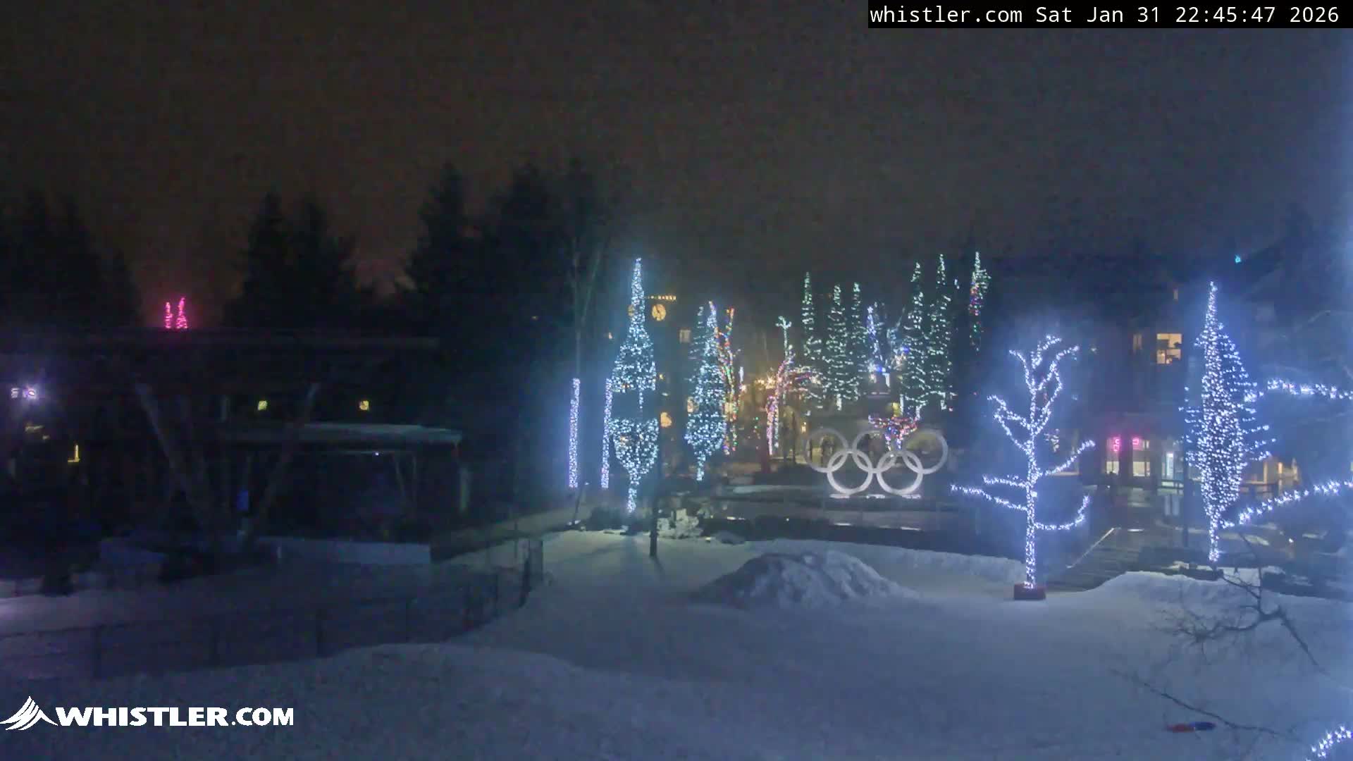 Whistler Downtown &  Olympic Plaza Live Cam - Whistler,  Squamish-Lillooet, Sea to Sky Country, Bristish Columbia, Canada