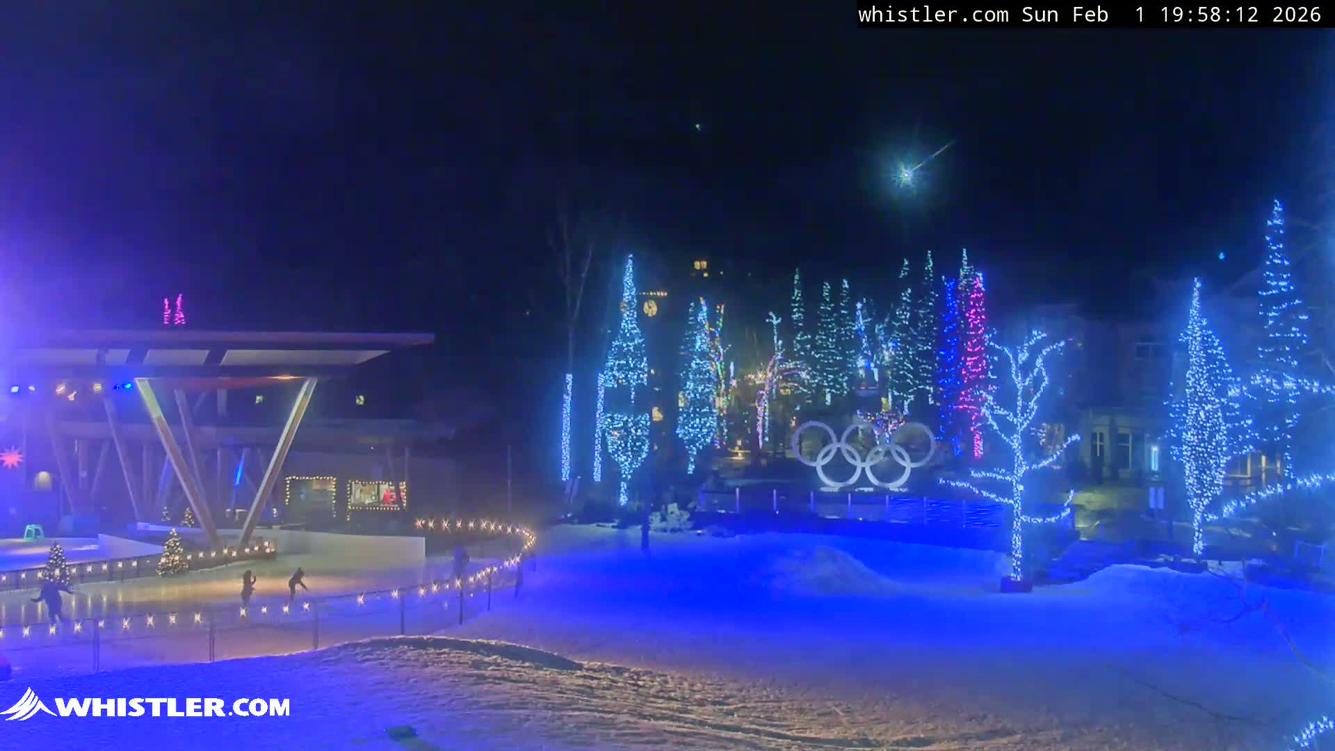Whistler Downtown &  Olympic Plaza Live Cam - Whistler,  Squamish-Lillooet, Sea to Sky Country, Bristish Columbia, Canada