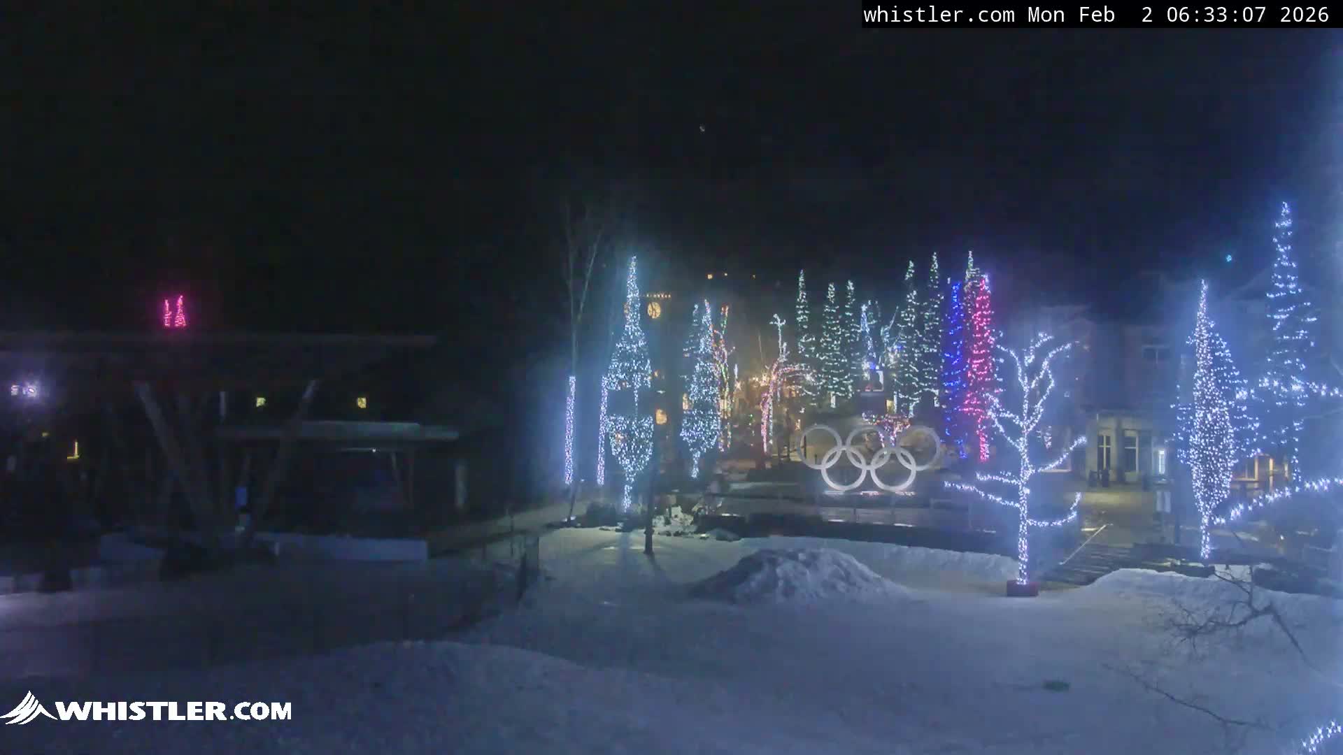 Whistler Downtown &  Olympic Plaza Live Cam - Whistler,  Squamish-Lillooet, Sea to Sky Country, Bristish Columbia, Canada