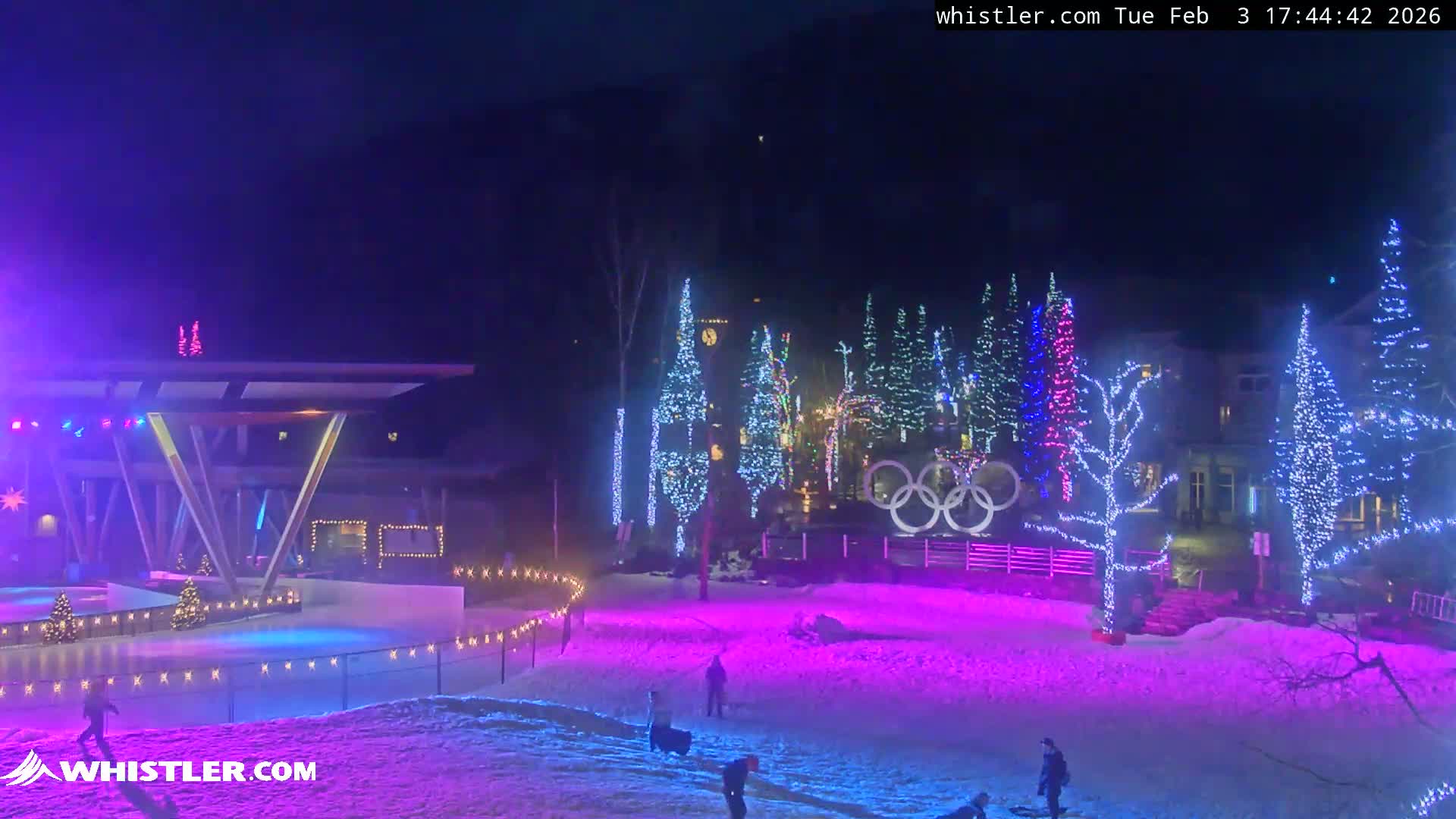Whistler Downtown &  Olympic Plaza Live Cam - Whistler,  Squamish-Lillooet, Sea to Sky Country, Bristish Columbia, Canada
