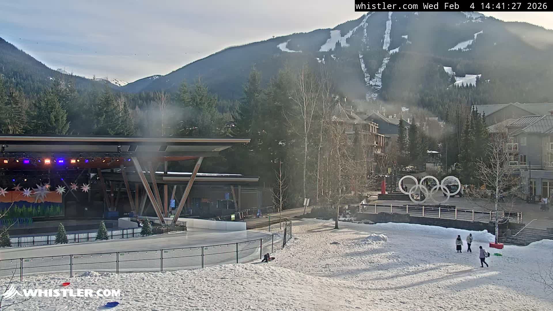 Whistler Downtown &  Olympic Plaza Live Cam - Whistler,  Squamish-Lillooet, Sea to Sky Country, Bristish Columbia, Canada