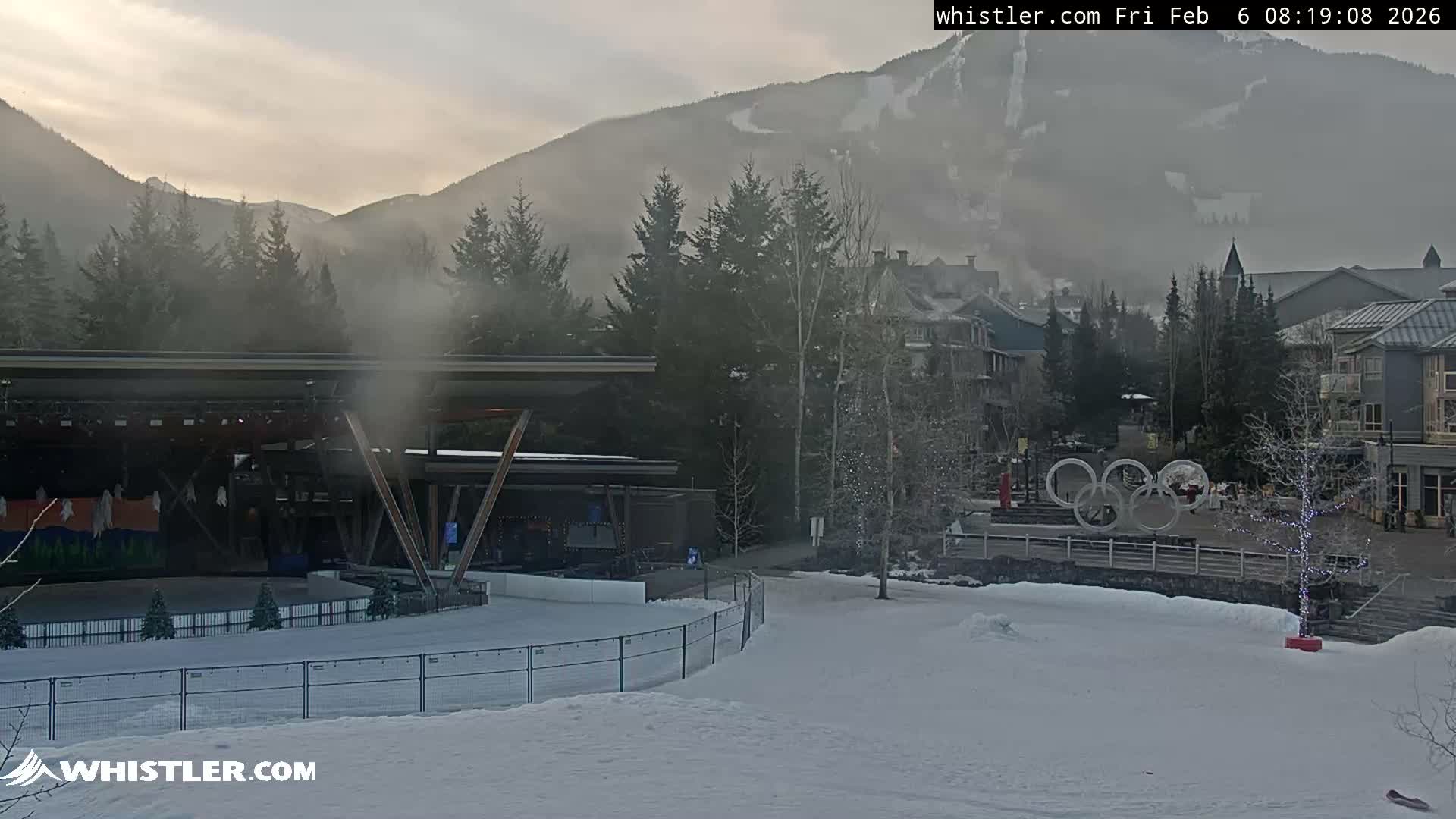 Whistler Downtown &  Olympic Plaza Live Cam - Whistler,  Squamish-Lillooet, Sea to Sky Country, Bristish Columbia, Canada