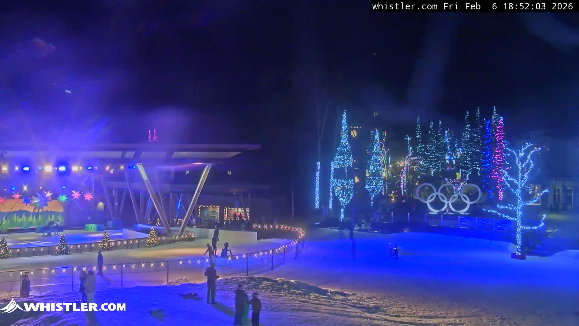 Whistler Downtown &  Olympic Plaza Live Cam - Whistler,  Squamish-Lillooet, Sea to Sky Country, Bristish Columbia, Canada
