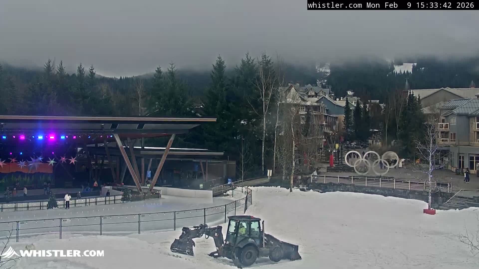 Whistler Downtown &  Olympic Plaza Live Cam - Whistler,  Squamish-Lillooet, Sea to Sky Country, Bristish Columbia, Canada
