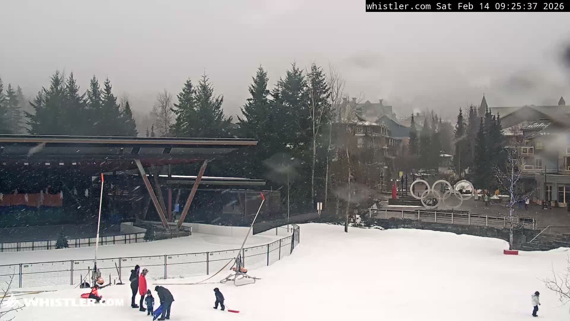 Whistler Downtown &  Olympic Plaza Live Cam - Whistler,  Squamish-Lillooet, Sea to Sky Country, Bristish Columbia, Canada