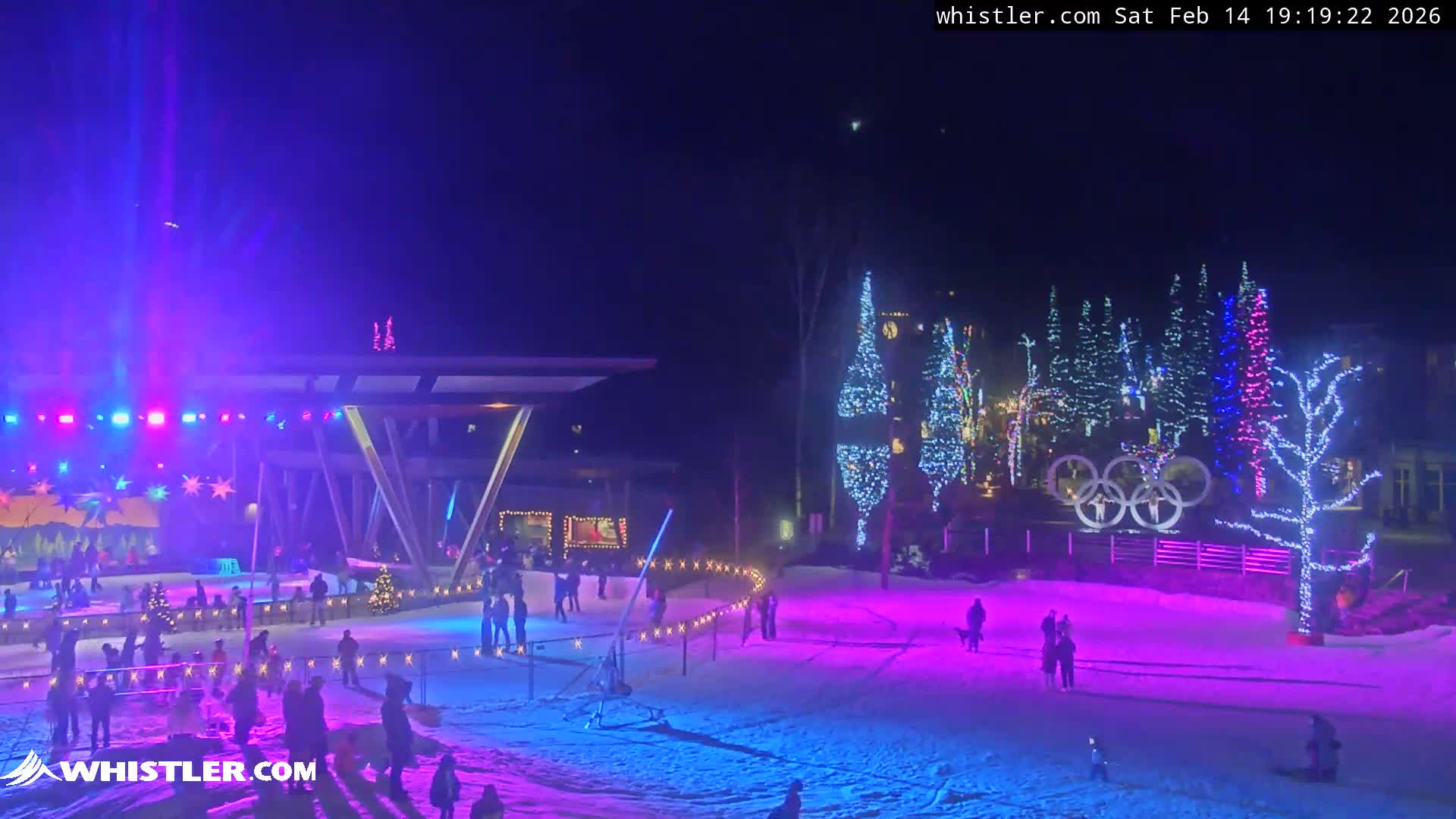 Whistler Downtown &  Olympic Plaza Live Cam - Whistler,  Squamish-Lillooet, Sea to Sky Country, Bristish Columbia, Canada